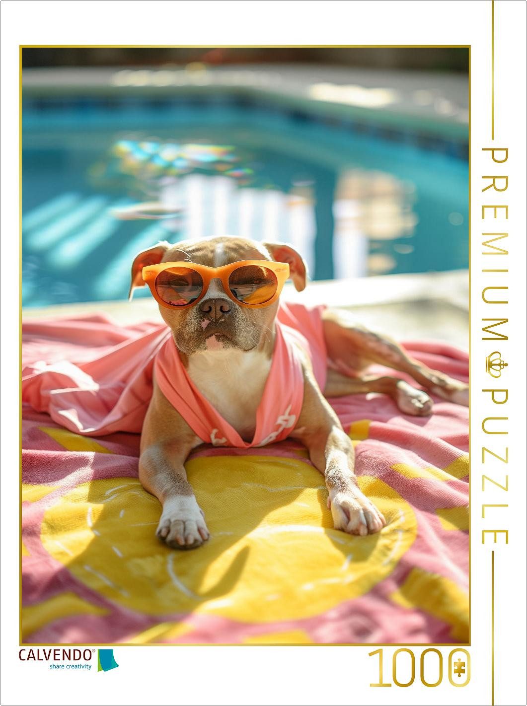 CALVENDO Пазлы CALVENDO Пазлы Fridolin Pfotenklatscher, 1000 Teile Lege-Размер 64x48, 1000 Пазлыteile