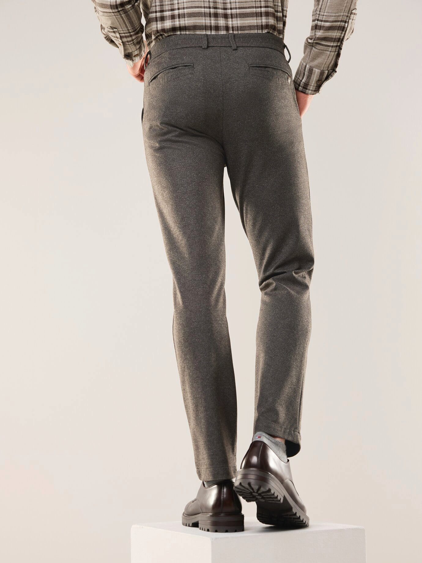 Walbusch Chinohose Herren Bügelfreie Chino aus Leichtflanell Modern fit, modern