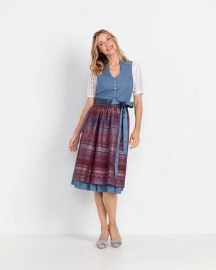 Berwin & Wolff Dirndl Jacquarddirndl mit V-Ausschnitt