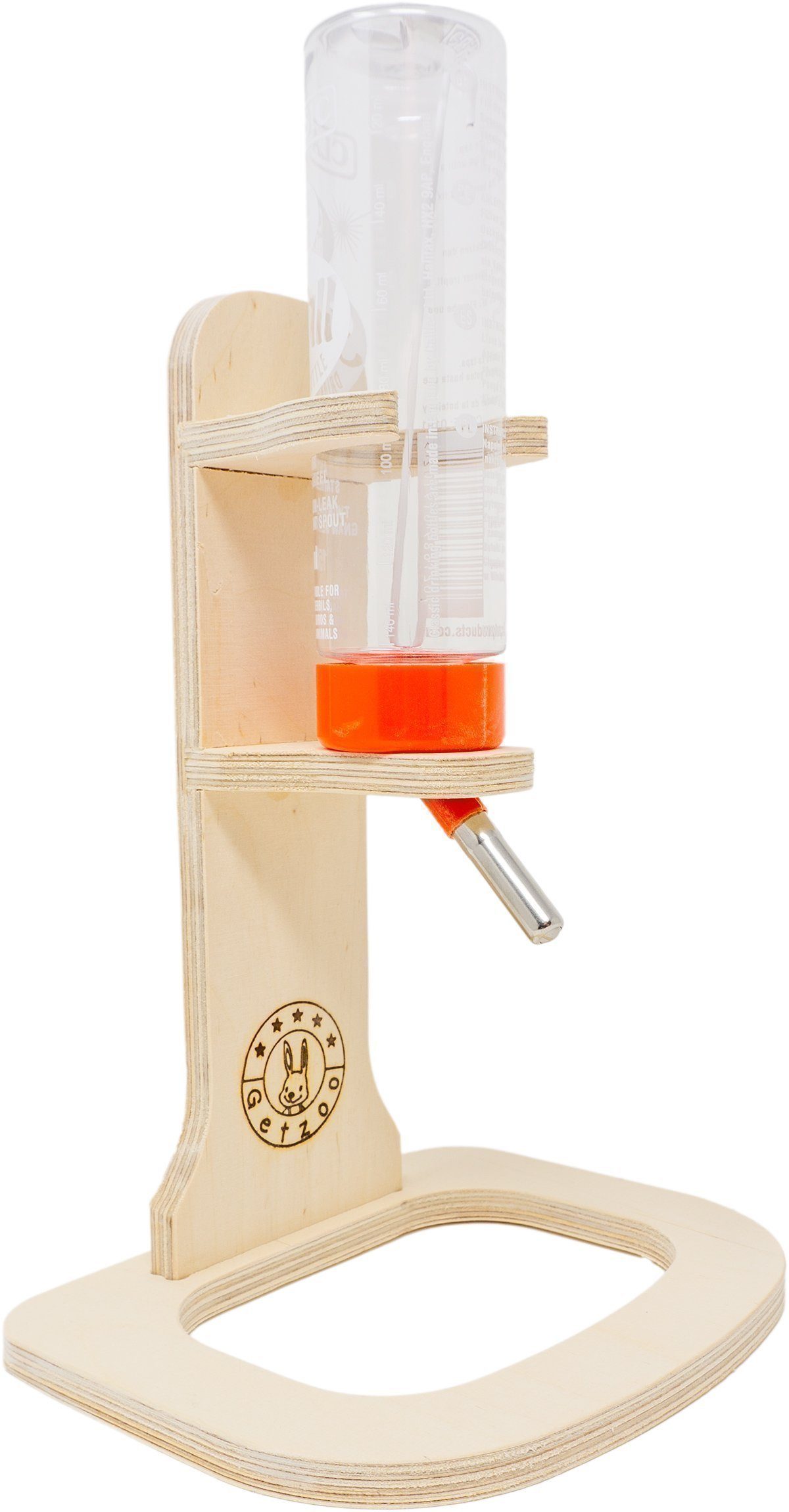 Getzoo Wasserspielzeug Getzoo Tränke aus Holz + 150 ml Trinkflasche von Classic®