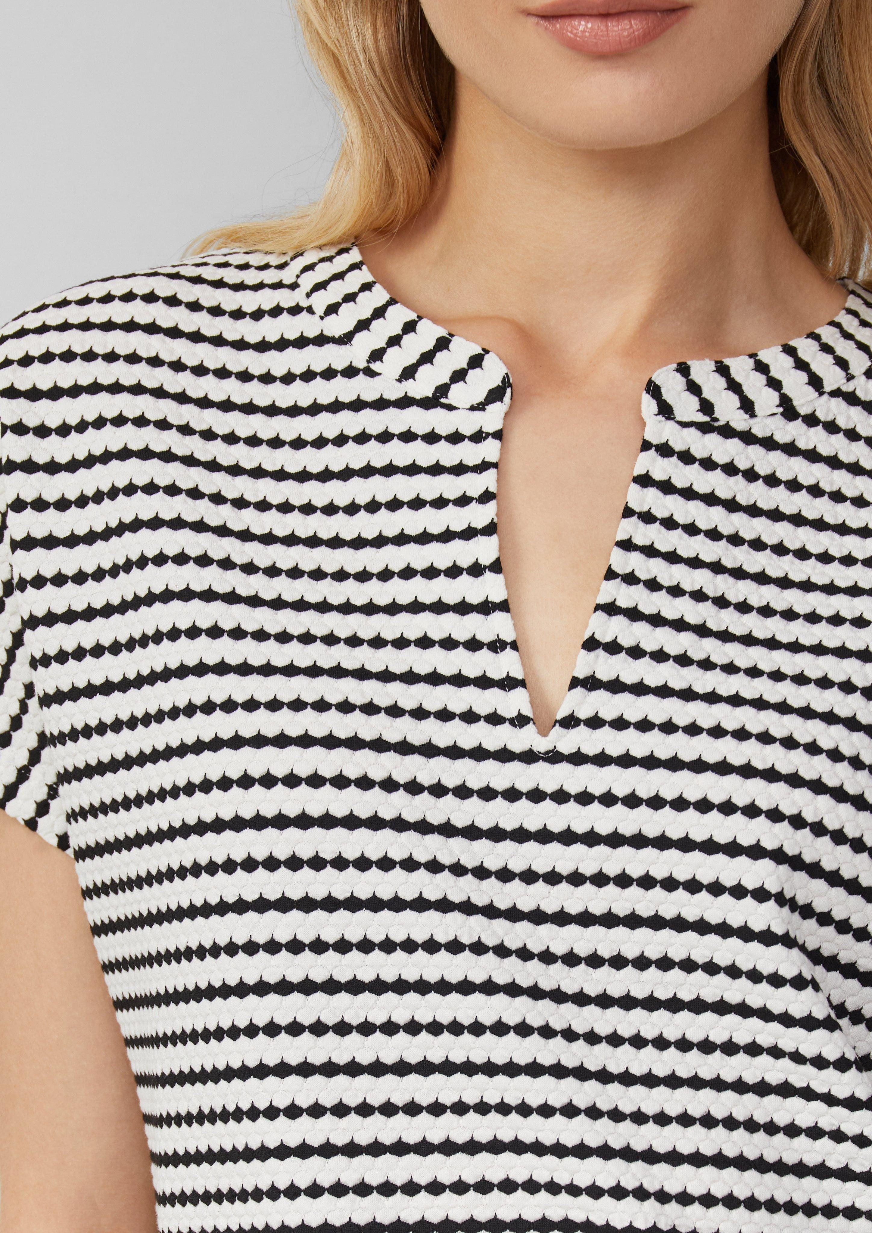 s.Oliver Shirttop Strukturiertes T-Shirt im O-Shape günstig online kaufen
