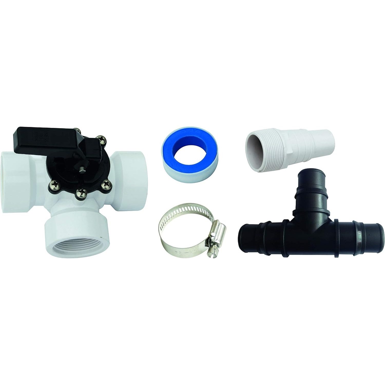 Steinbach Schwimmhilfe 060045 Bypass-Set mit 3-Wege-Ventil, Anschluss Ø 32/38 mm