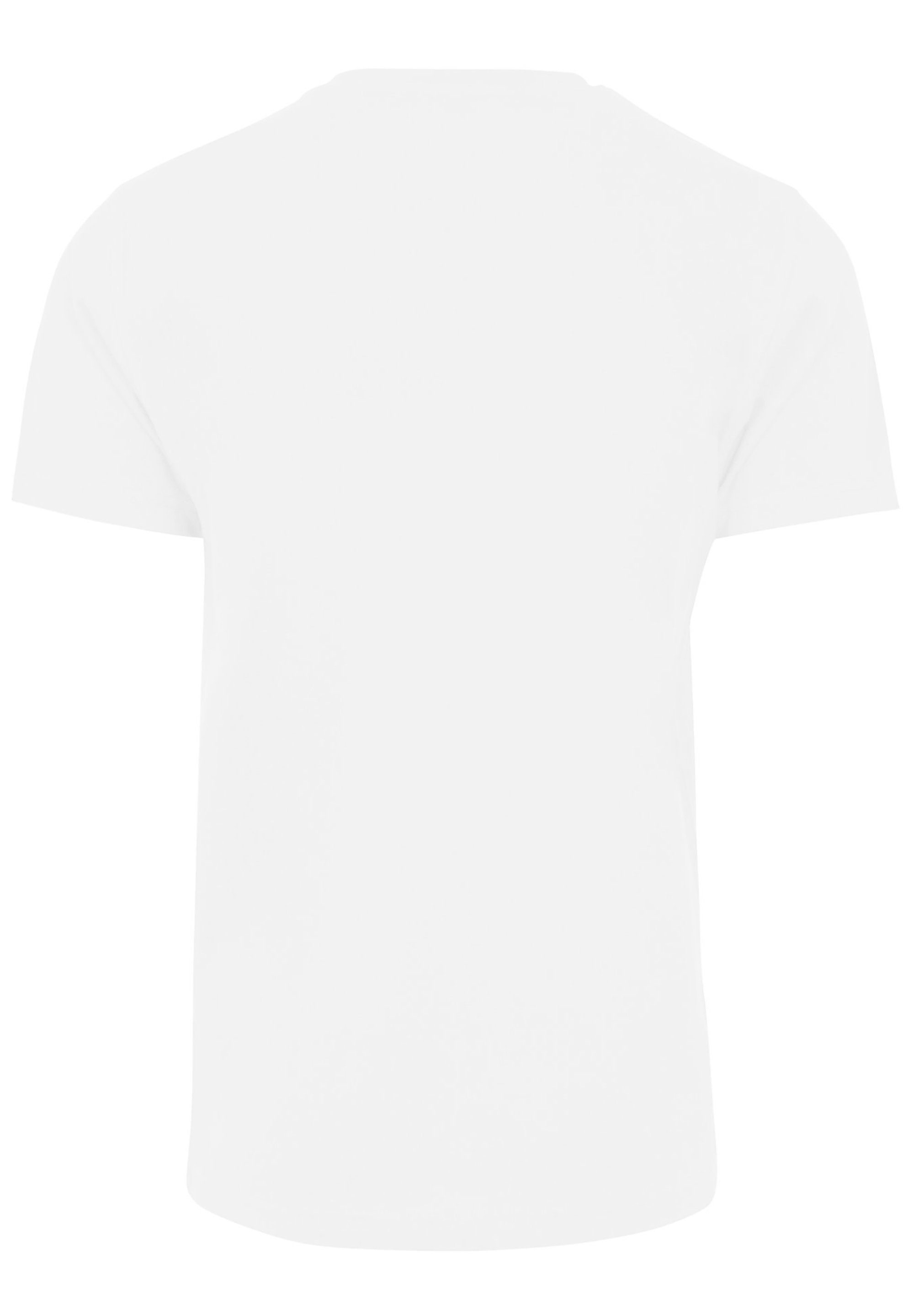 F4NT4STIC T-Shirt Marvel Logo Waschsymbole weiß Print