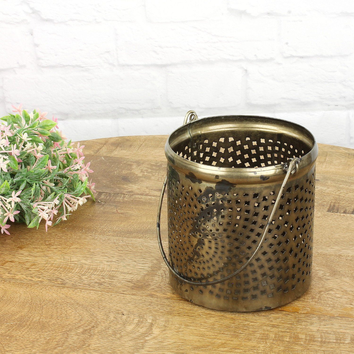 Macosa Home Windlicht Deko Metallwindlicht Kerzenständer Tisch Kerzenhalter günstig online kaufen