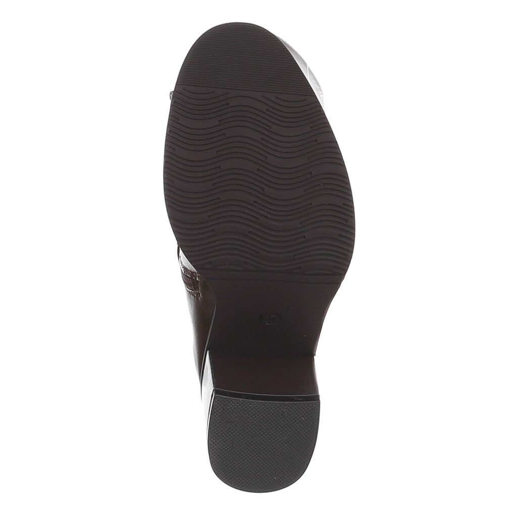 Ital-Design Damenstiefel mit Blockabsatz und Stretch-Einsätzen Stiefel (92269091) Blockabsatz Stiefel in Braun