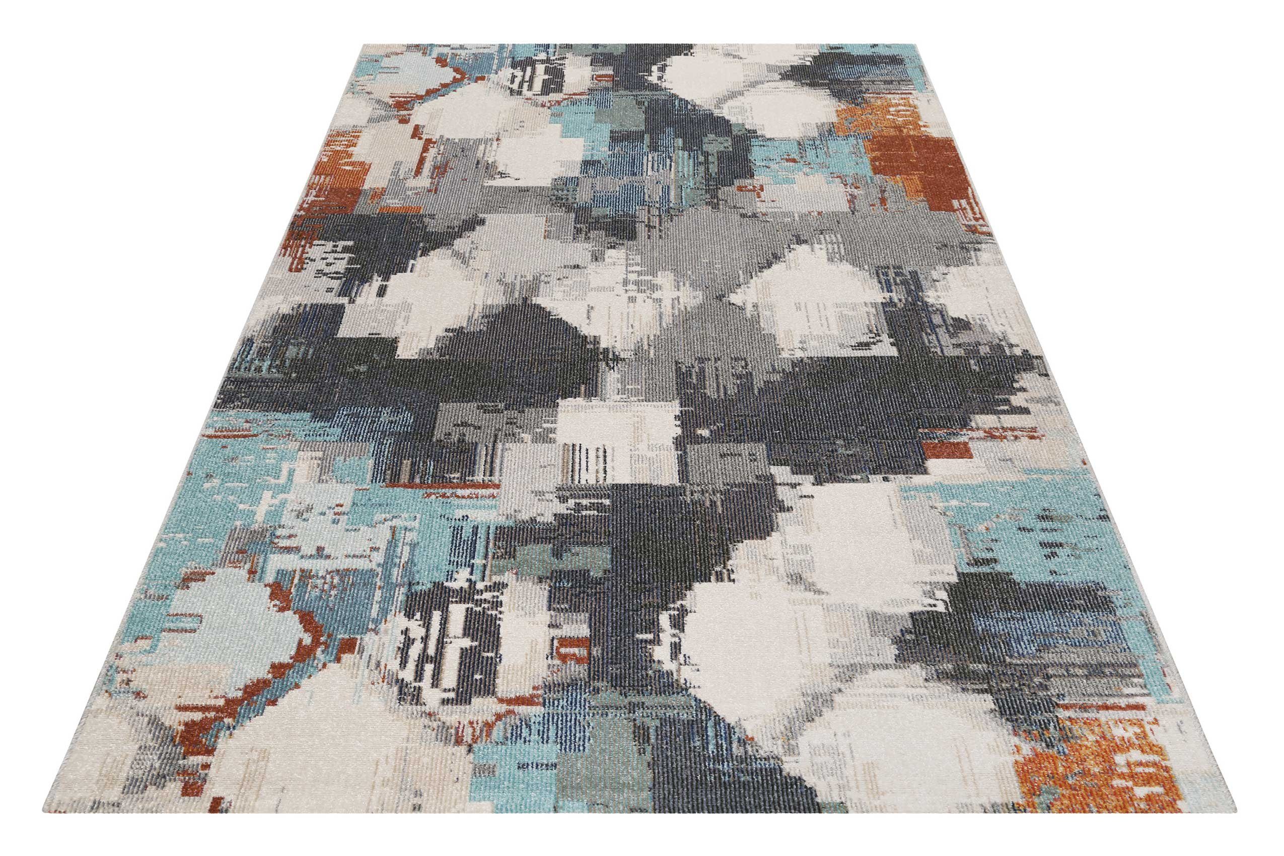Esprit Outdoorteppich Stash, ESP-54558, rechteckig, Höhe: 4 mm, pflegeleicht, im Mosaik-Muster, ideal für Terrasse, Küche, Wohnzimmer