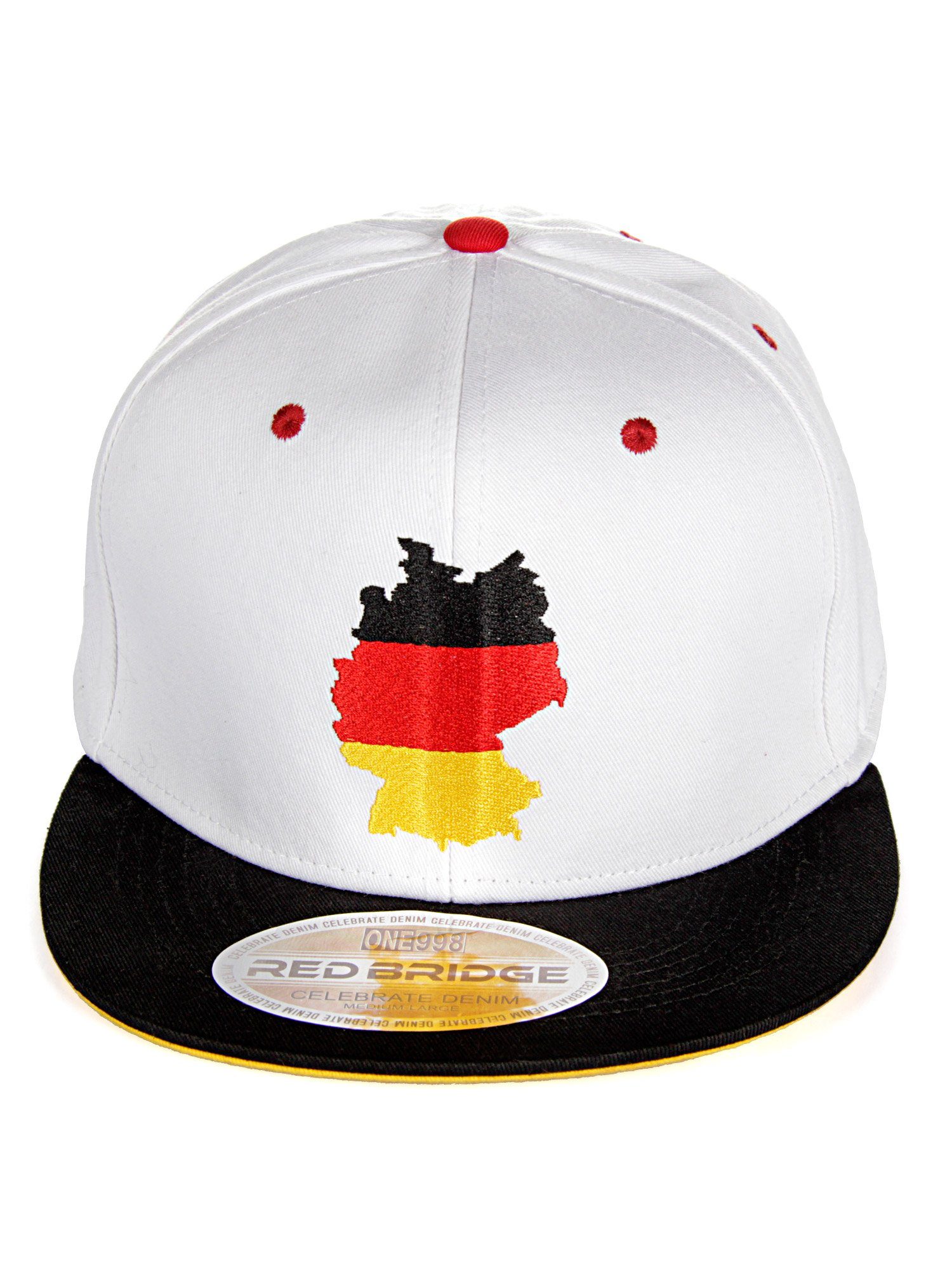 RedBridge Baseball Cap Deutschland-Stickerei Shoreham mit trendiger weiß