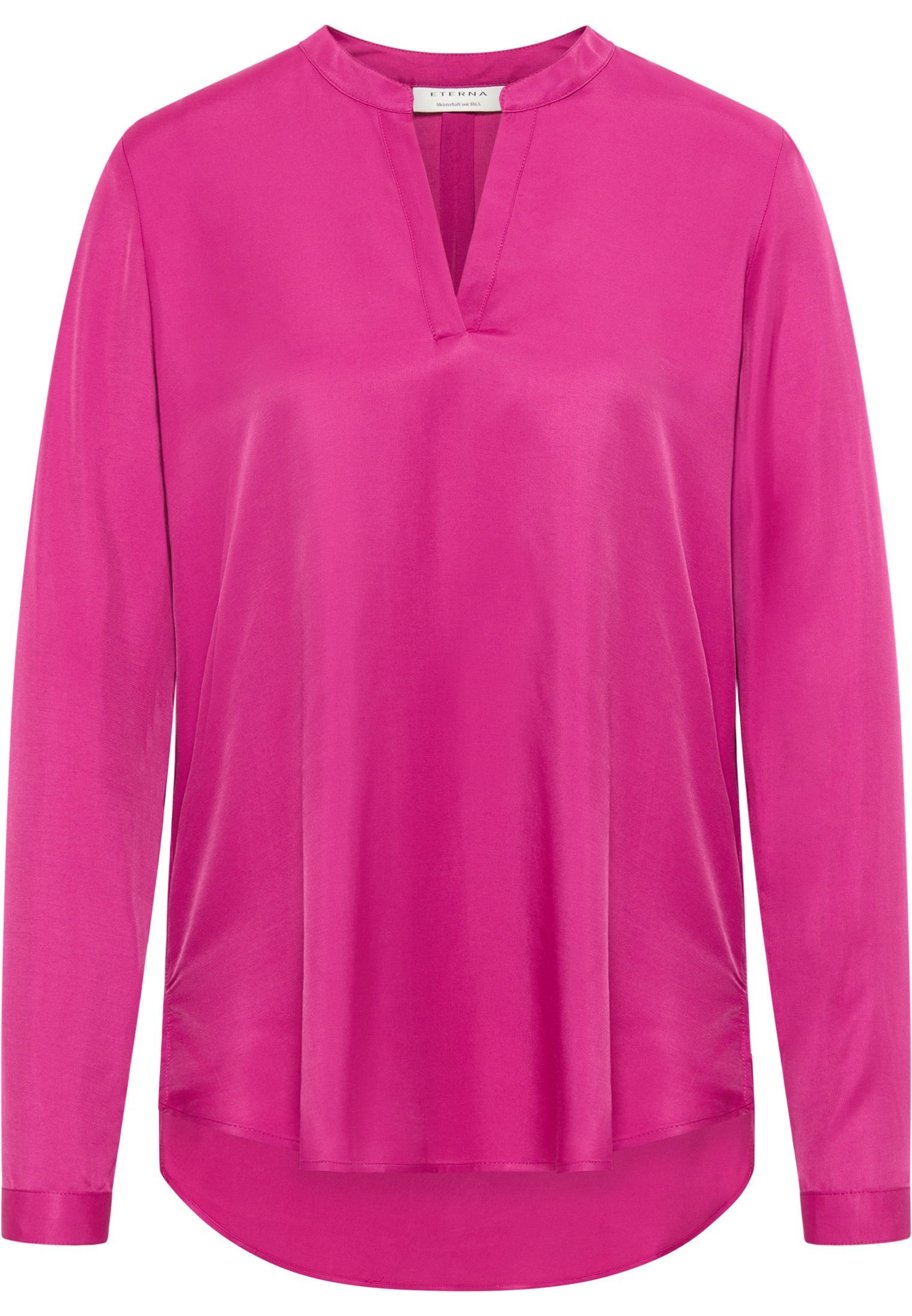 Longbluse vibrant pink Eterna FIT LOOSE