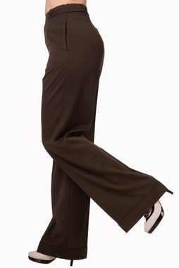 Banned Marlene-Hose Party On Braun Vintage Trousers 40er Jahre Stil