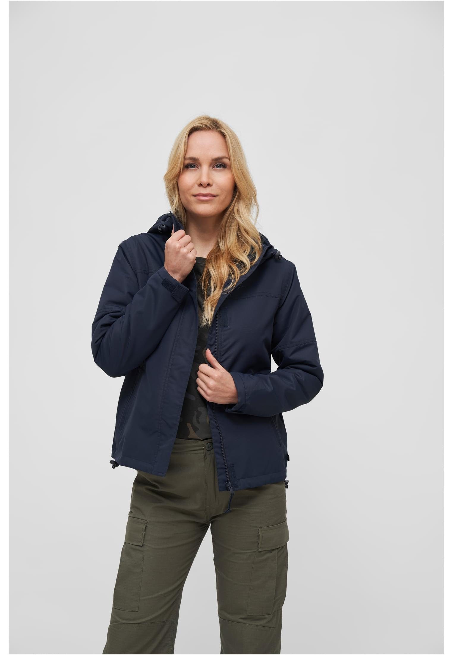 Brandit Outdoorjacke Damen Ladies Windbreaker Frontzip (1-St) navy