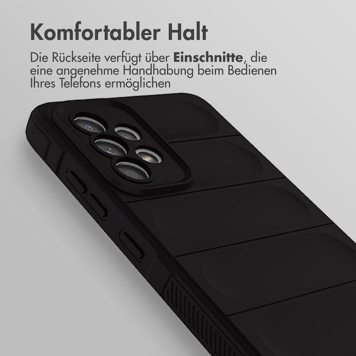 imoshion Backcover imoshion EasyGrip Backcover Samsung Galaxy A52(s) (5G/4G) - Schwarz