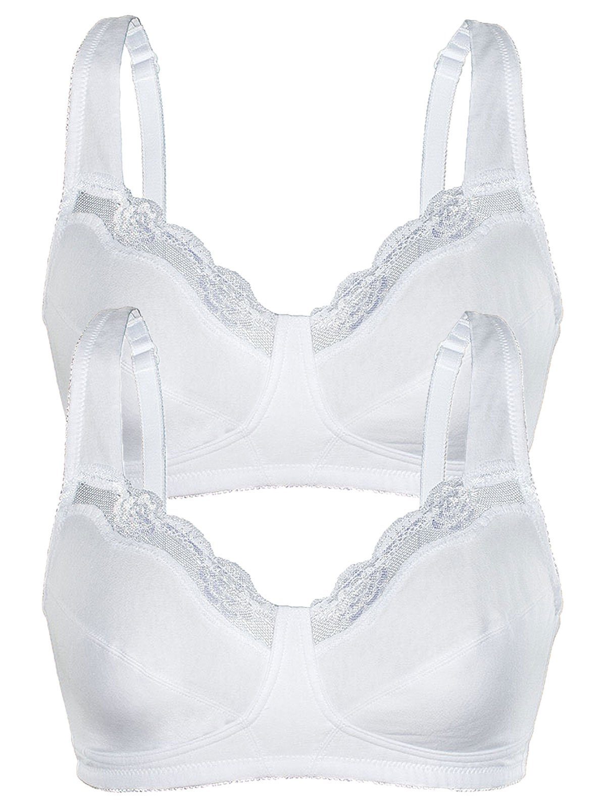 Sassa 2er Sparpack Spitzenbody Mit Bügel Classic Lace 904 Gr. 70-95 B-D