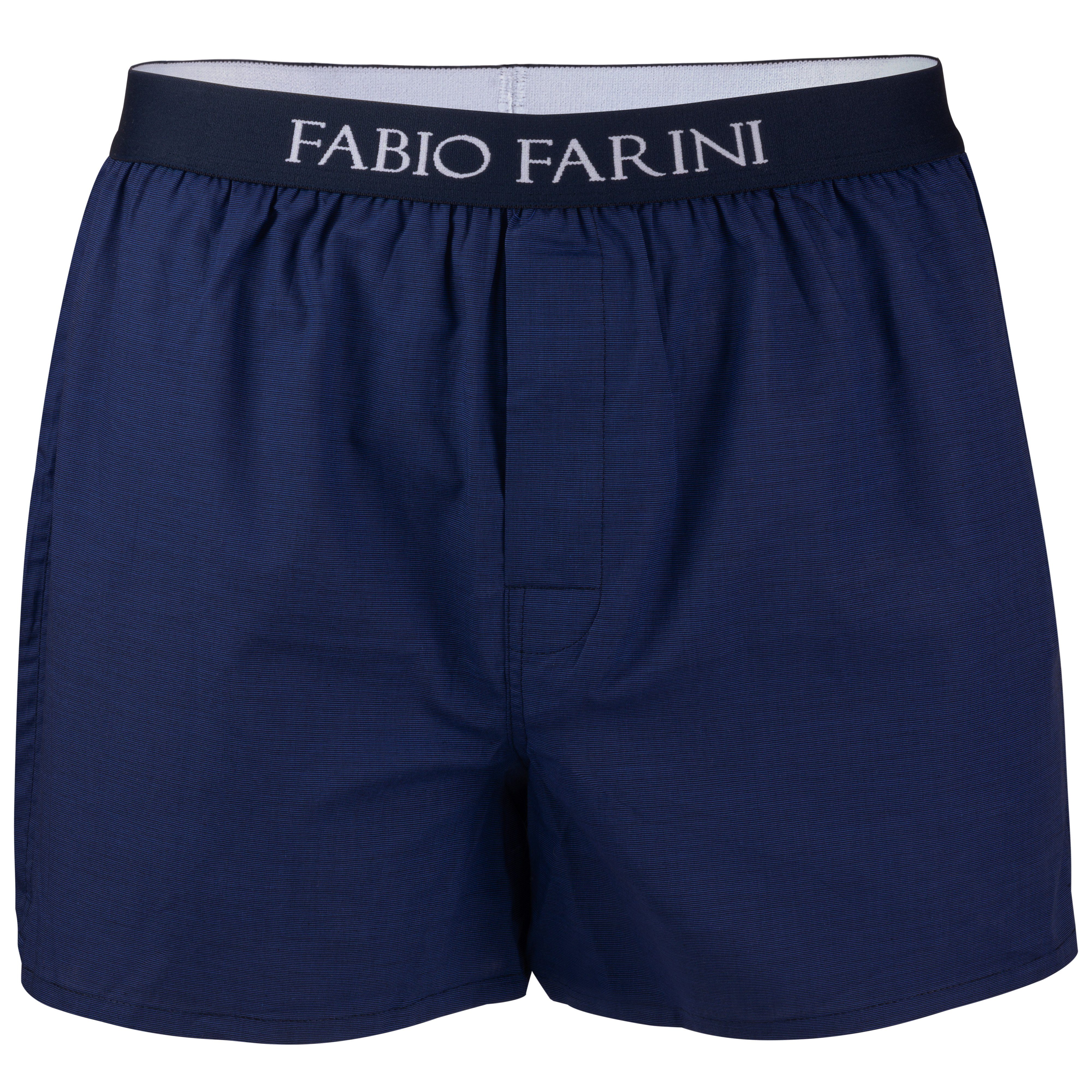Fabio Farini (4-St) mit bequeme, Knopfleiste Set Passform weite - Männer Webboxer Unterhosen Boxershorts 9 verdeckter Herren