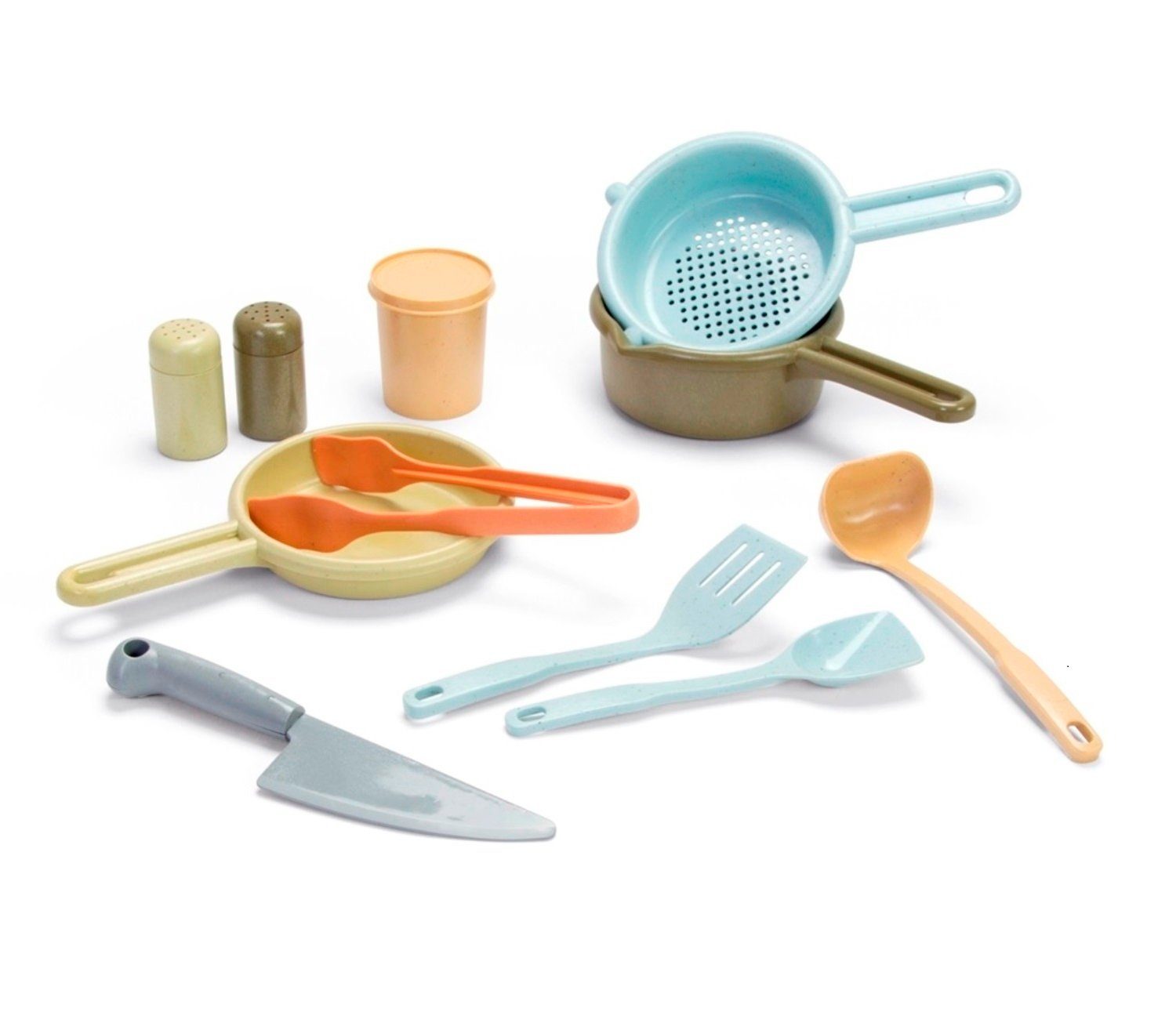 dantoy Kreativset Bio Küchenset Spielzeug aus Bio-Kunststoff, aus Bio-Kunststof, spülmaschinengeeignet