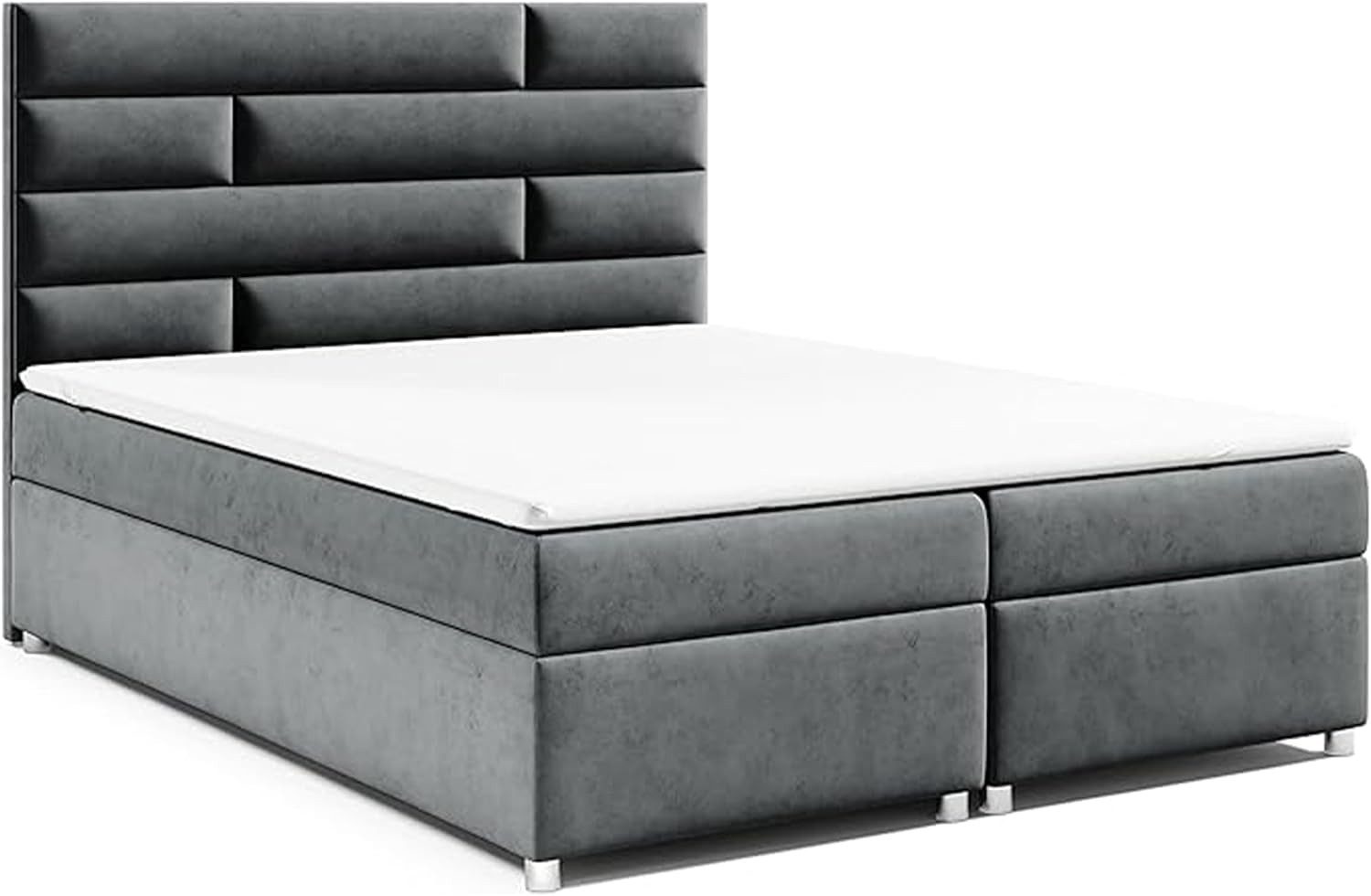 Best for Home Boxspringbett mit Stauraum Doppelbett Trinity K-5 Topper 7-Zonen Komfort – modern (Komplett-Set, 1-St., 140x200 160x200 180x200 200x200 cm), Handwerksqualität, TOP Preis-Leistungs-Verhältnis