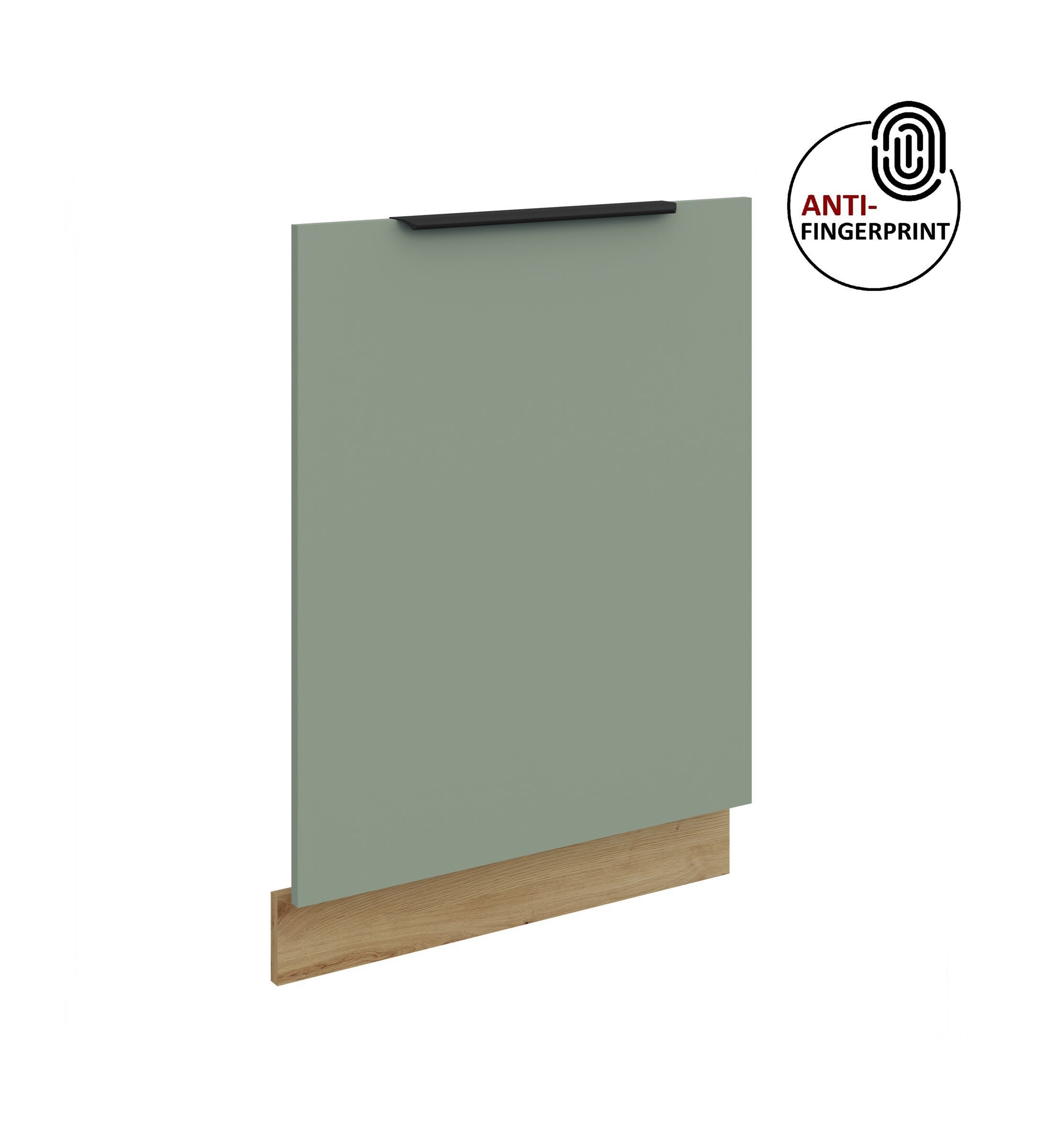 Küchen-Preisbombe Frontblende für vollintegrierten Geschirrspüler 60 cm Küche ARIA Aquamarin matt (Frontblende Geschirrspüler integriert, 1 St), Modern