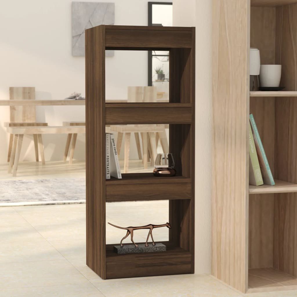 furnicato Bücherregal Bücherregal/Raumteiler Braun Eiche 40x30x103cm Holzwerkstoff