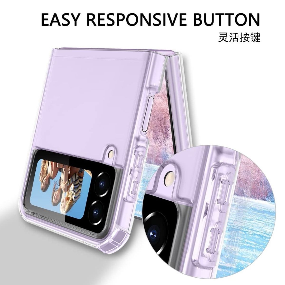 König Design Handyhülle Samsung Galaxy Z Flip4 5G, Schutzhülle Case Cover Backcover Etuis Bumper