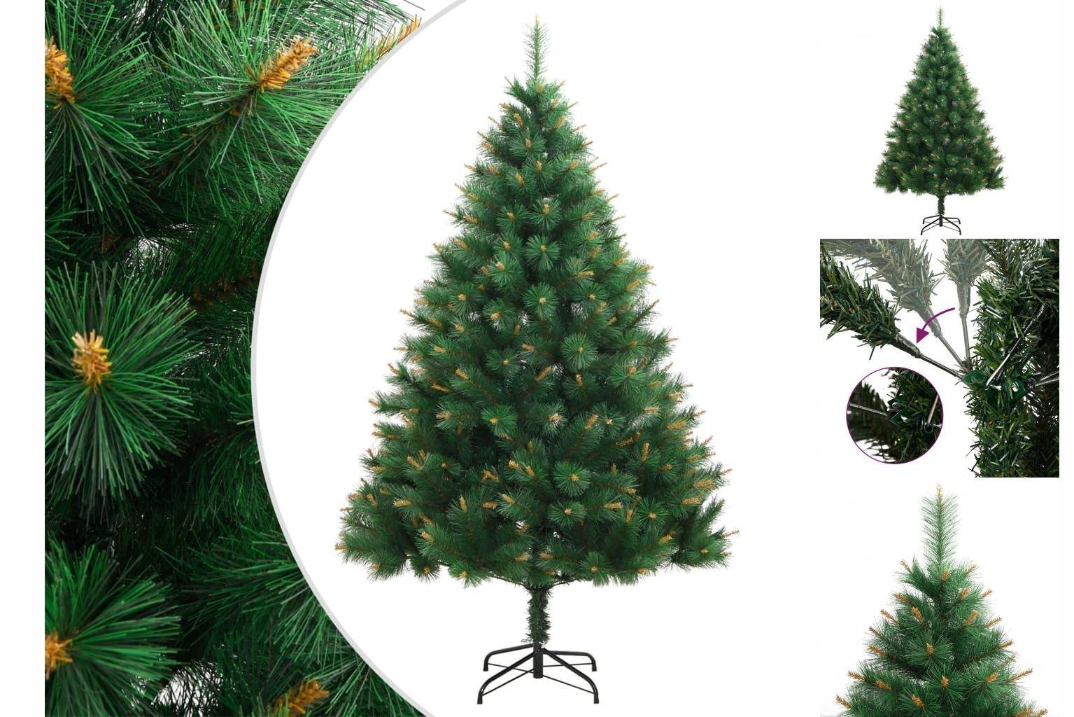 vidaXL Künstlicher Weihnachtsbaum Christbaum Künstlicher Weihnachtsbaum Klappbar mit Ständer 150 cm