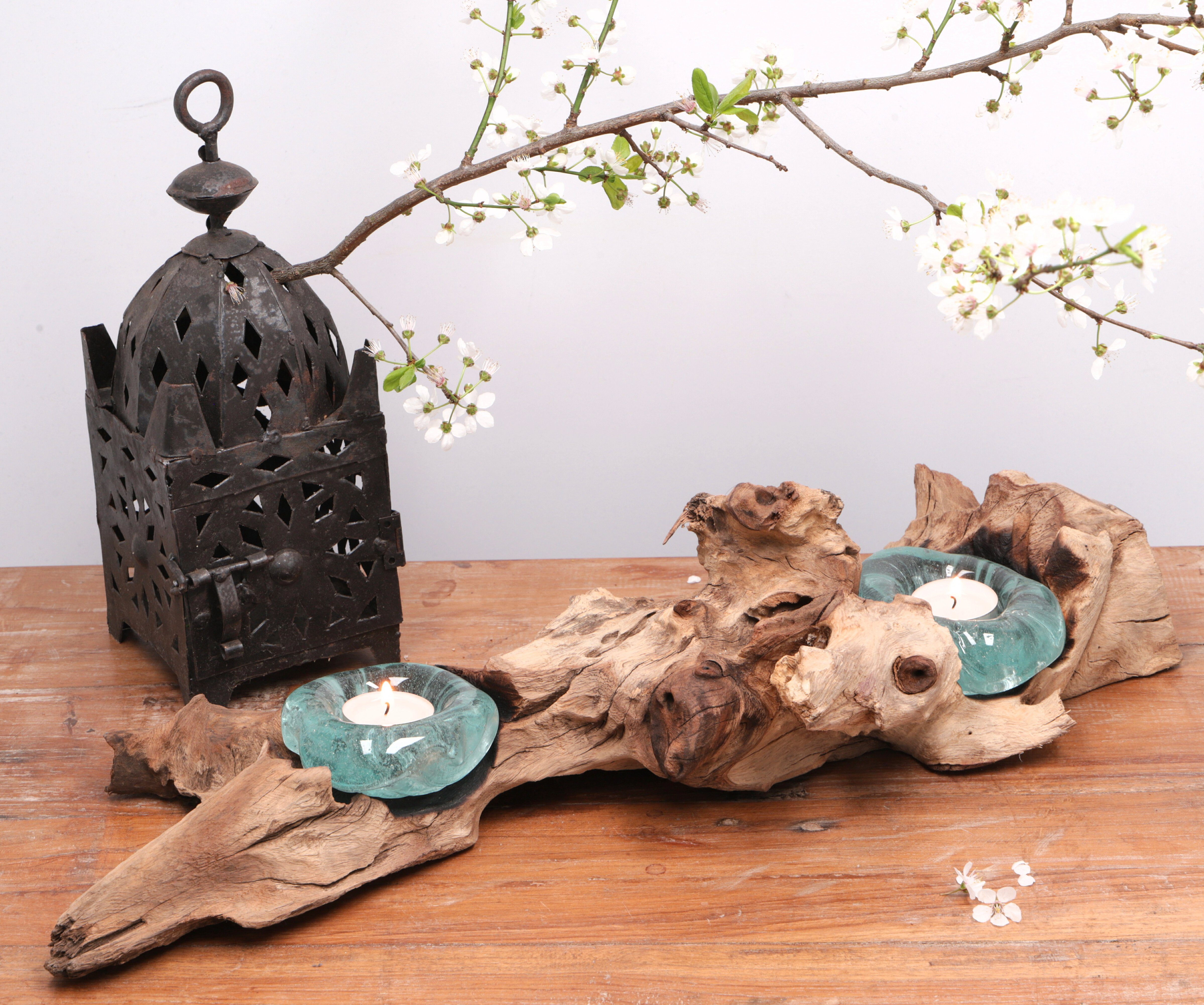 Guru-Shop Windlicht Wurzelholz mit Teelichthalter aus.. günstig online kaufen