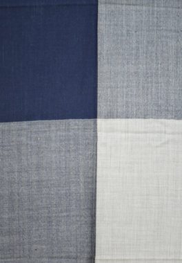 Blue Chilli Wollschal Eleganz enthüllt mehrzeiligen Wollschal in lebendigen Farbtönen, Vielseitiges Design, Schal aus edler Wolle mit Karomuster