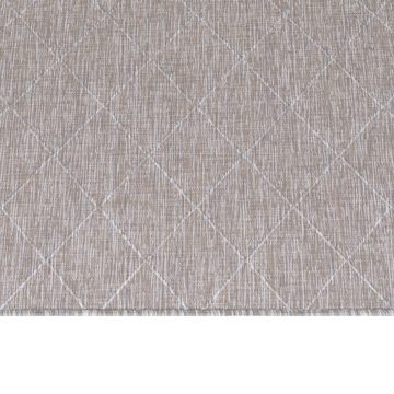 Outdoorteppich Teppich für den Flur oder Küche Rauten Design, Stilvoll Günstig, Läufer, Höhe: 5 mm