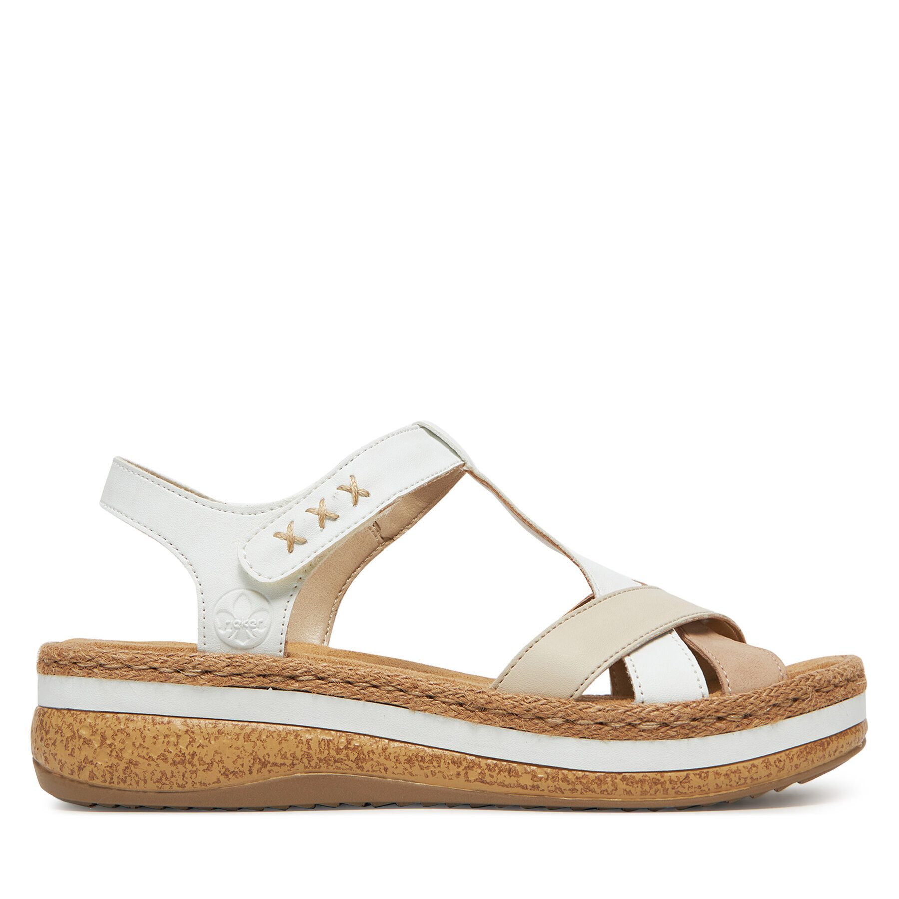 Rieker Rieker Damen-Sandalen Weiß V0919-80 Sandale