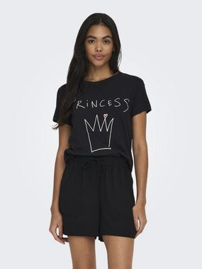 JACQUELINE de YONG T-Shirt Bedrucktes Princess T-Shirt 2-er Stück Set JDYMICHIGAN (2-tlg) 4990 in Schwarz-Weiß