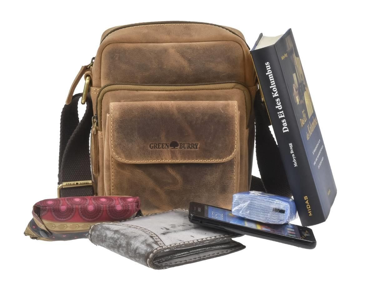 Greenburry Umhängetasche Vintage, Schultertasche 18x20cm, kleine günstig online kaufen