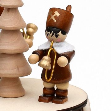 SIGRO Weihnachtsfigur Holz Spieldose mit Bergmannfiguren (Stück, 1 St)