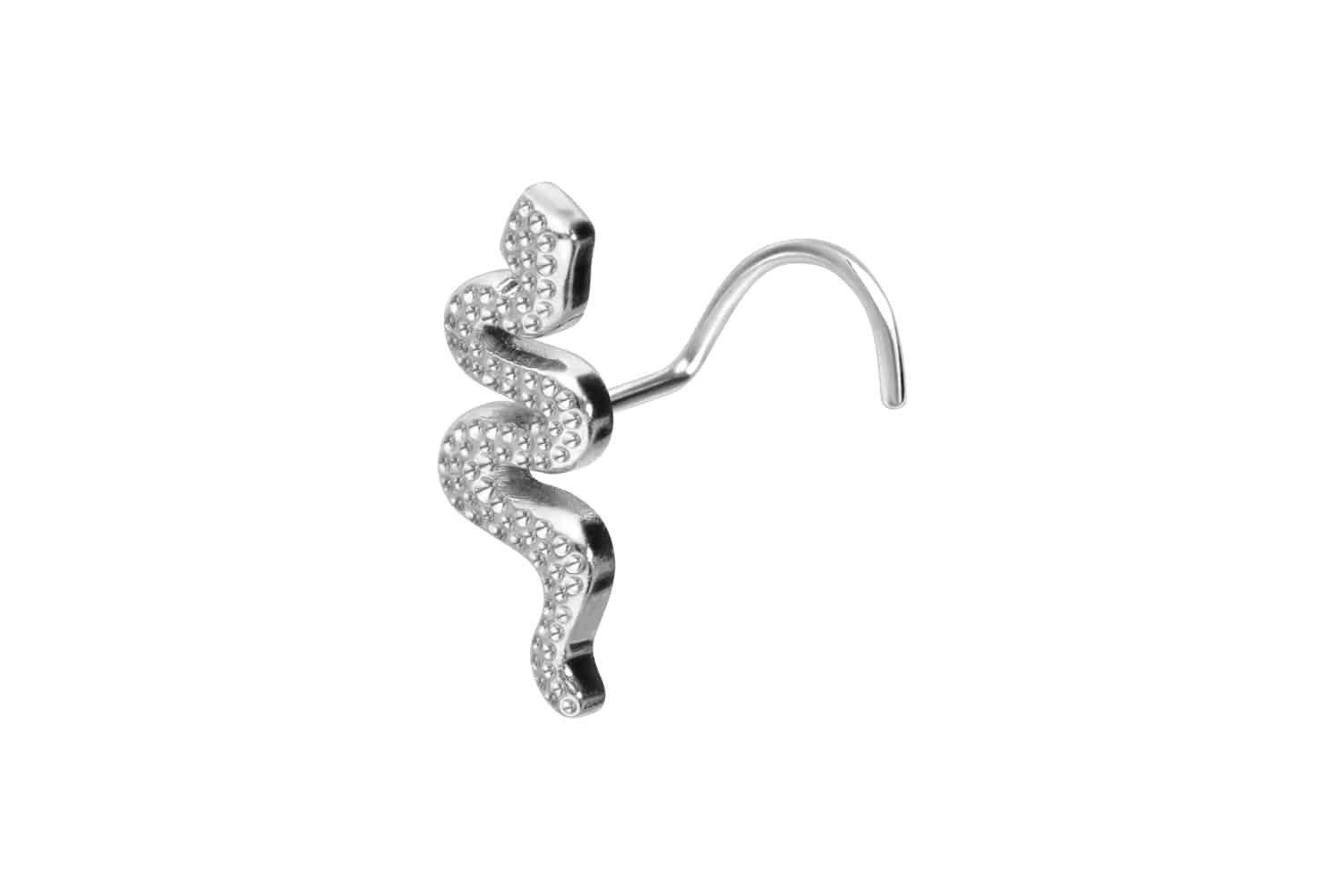 PIERCINGLINE Nasenpiercing Titan Nasenstecker Spirale SCHLANGE günstig online kaufen