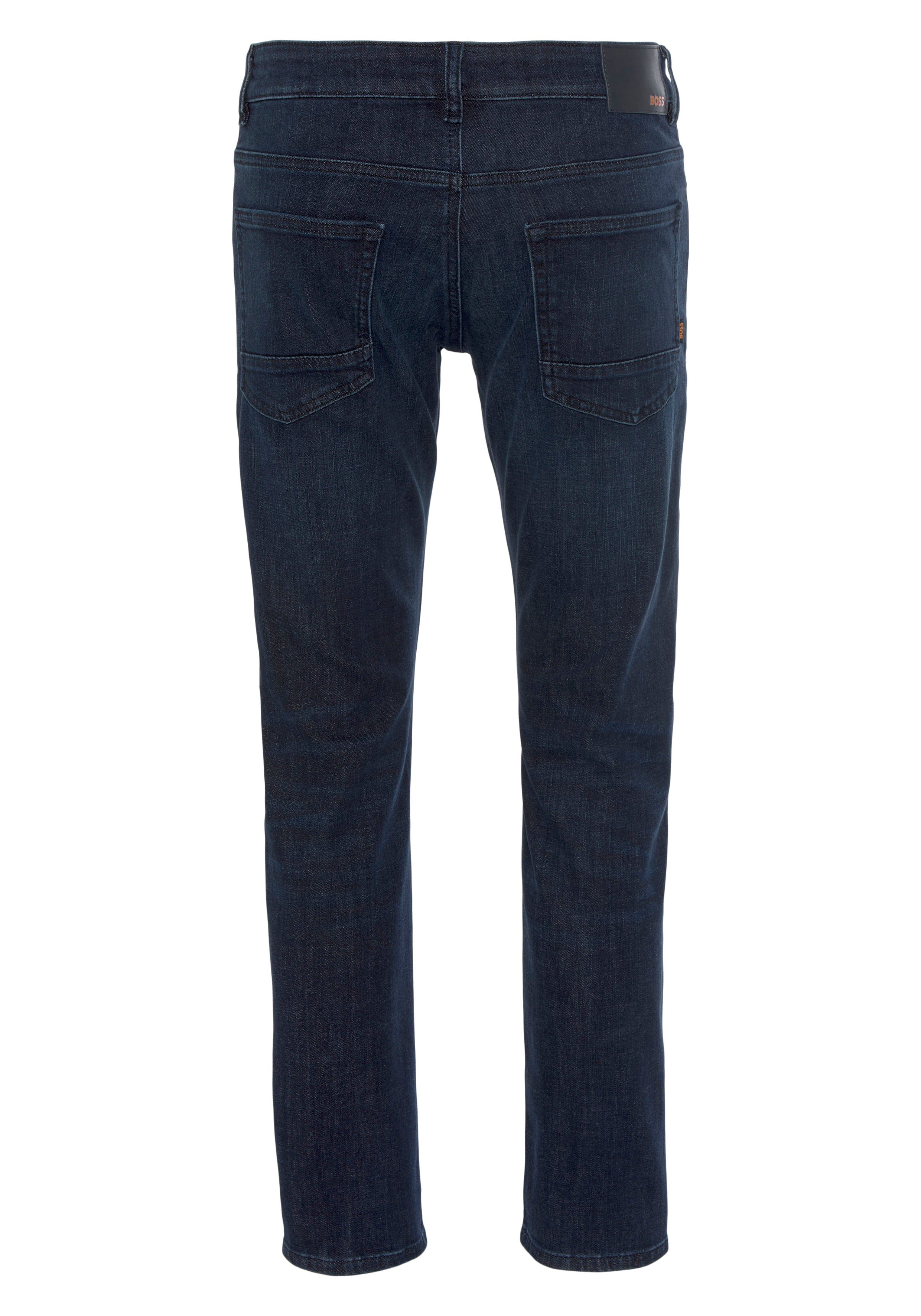 BOSS ORANGE Slim-fit-Jeans Delaware BC-L-P Leder-Badge mit
