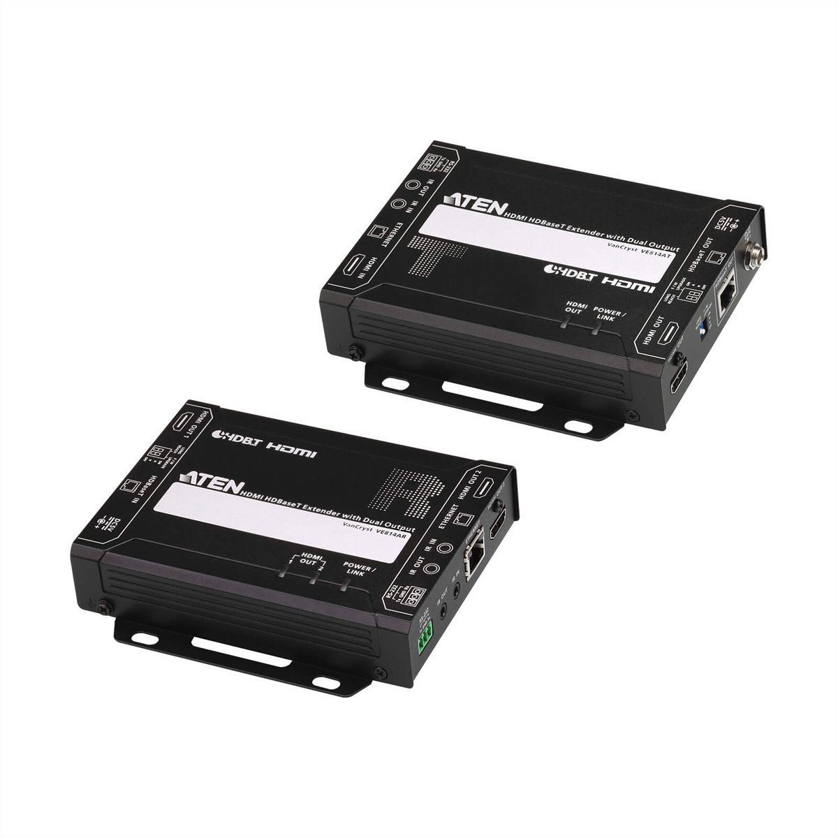 Aten VE814A HDMI Extender, Dual Display, 4k bei 100m Audio & VideoAdapter