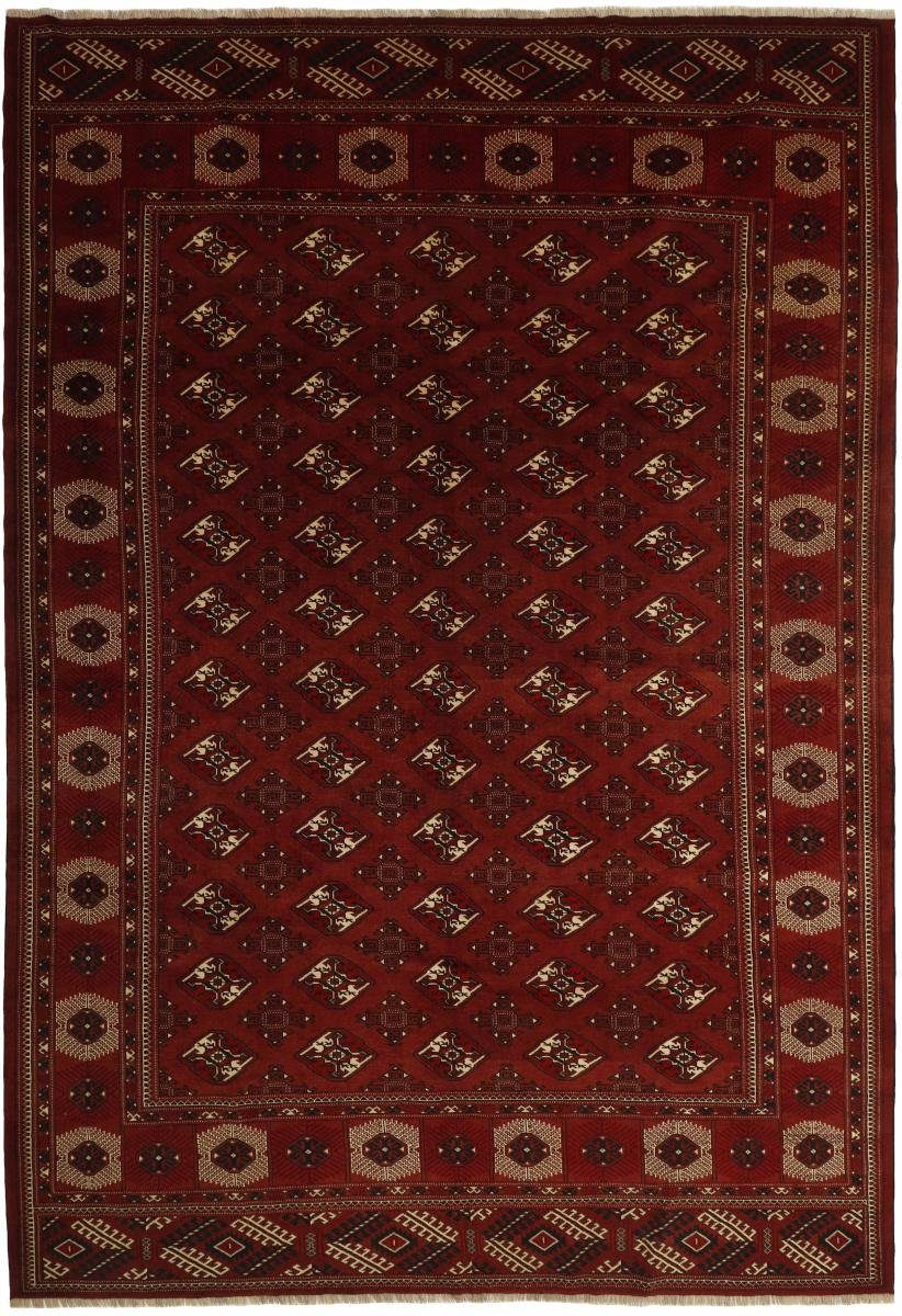 rechteckig, mm Orientteppich Turkaman 6 Trading, / Handgeknüpfter Orientteppich Höhe: Perserteppich, 266x393 Nain