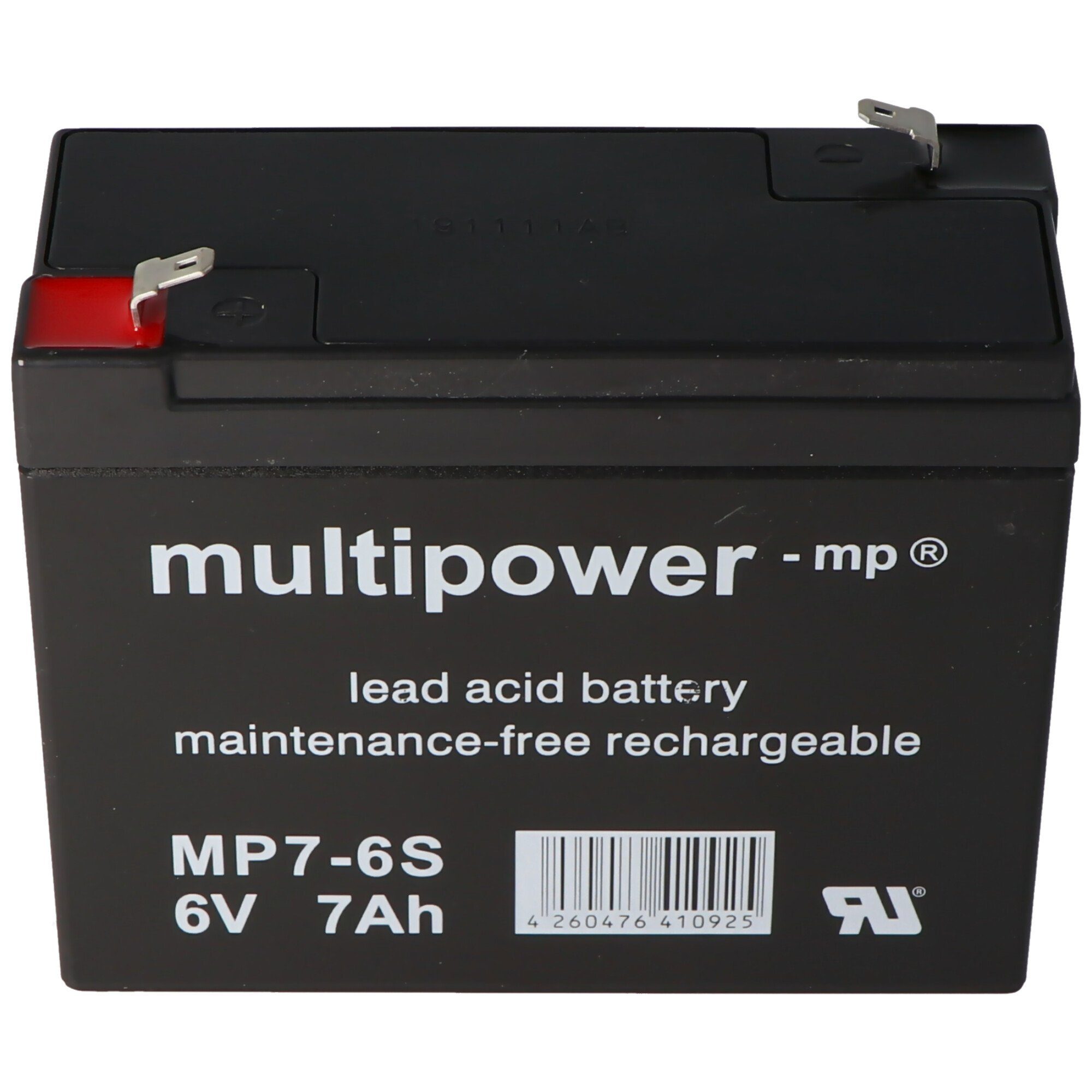 Multipower Multipower MP7-6S, WP7-6S Akku Blei PB 6Volt 7Ah Akku 7000 mAh (6,0 V)