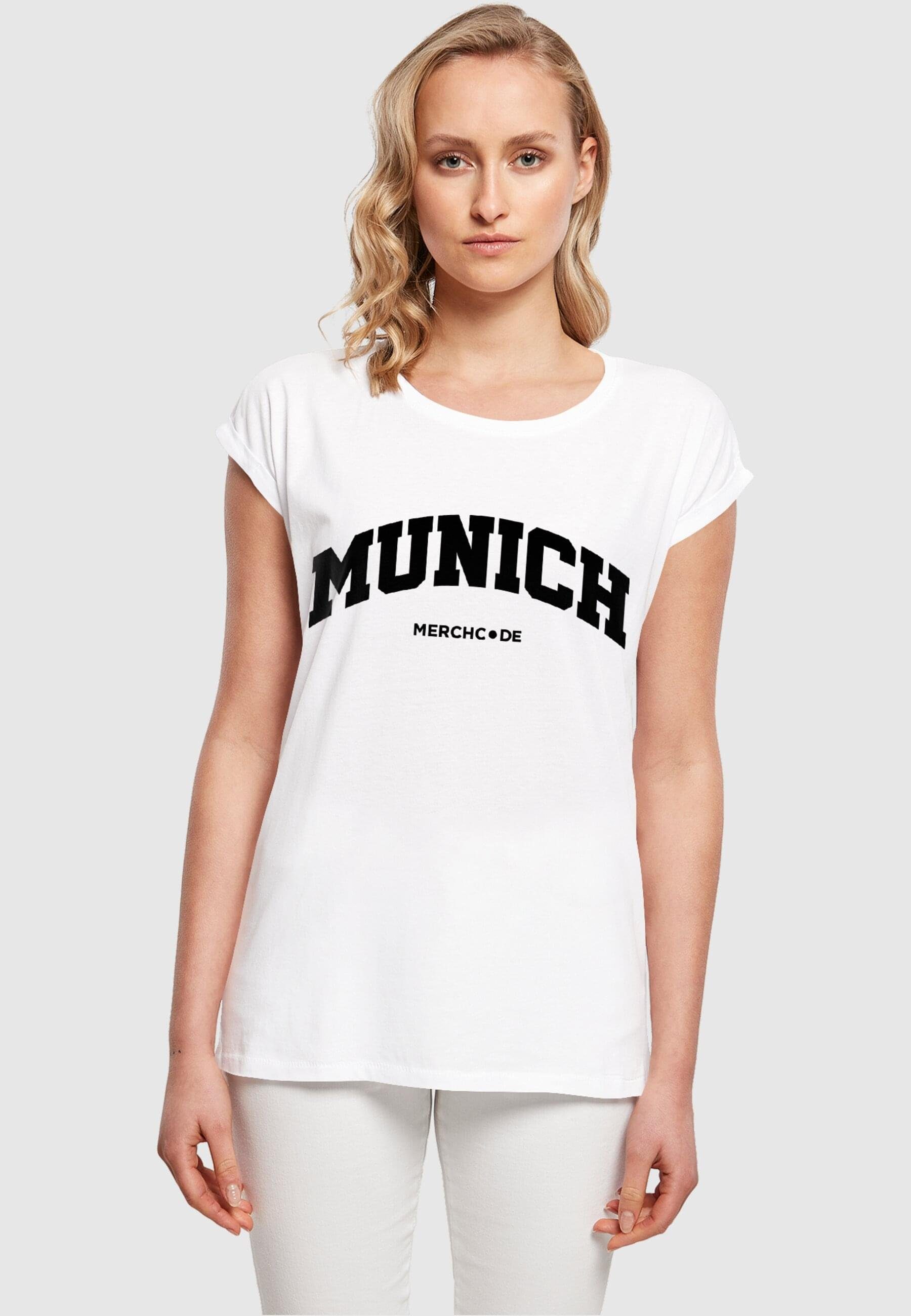 Wording - Merchcode Ladies (1-tlg) T-Shirt Damen Munich T-Shirt