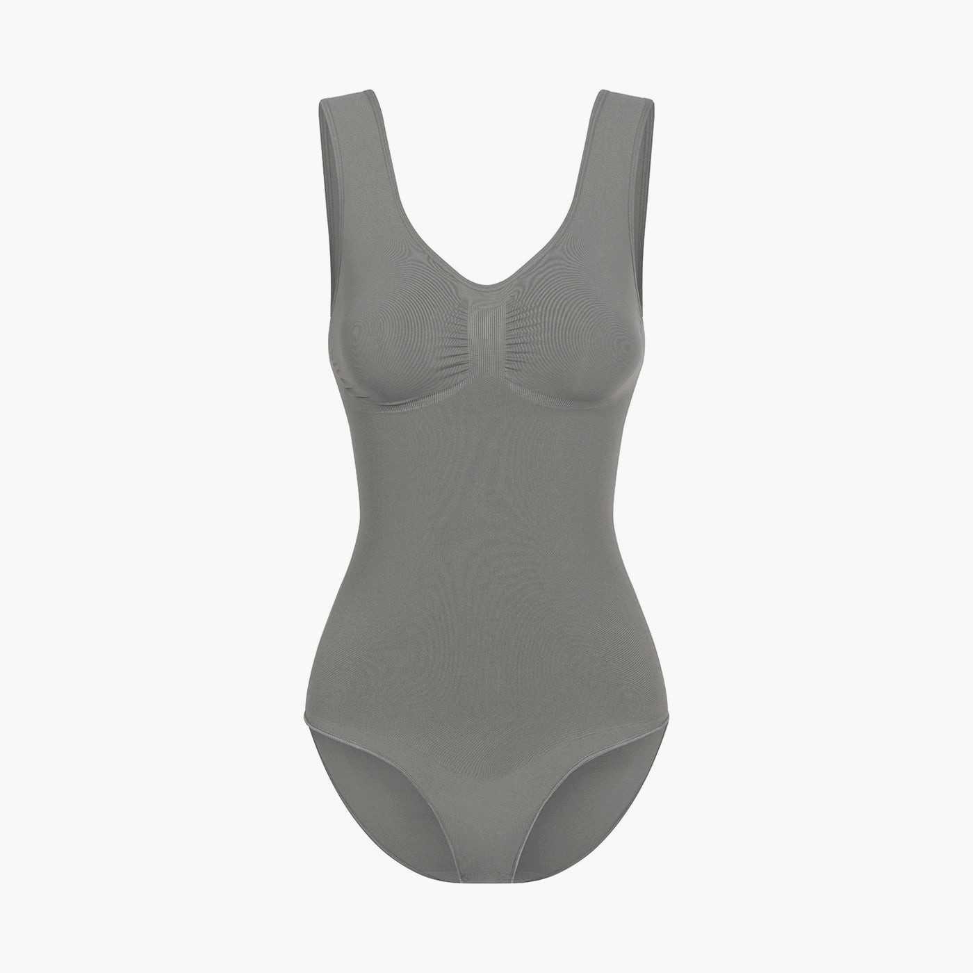 Creamy Fabrics Miederbody Tank Bodysuit Sculpting Shapewear mit Slip-Graphit-5XL (1-tlg) Figurformend