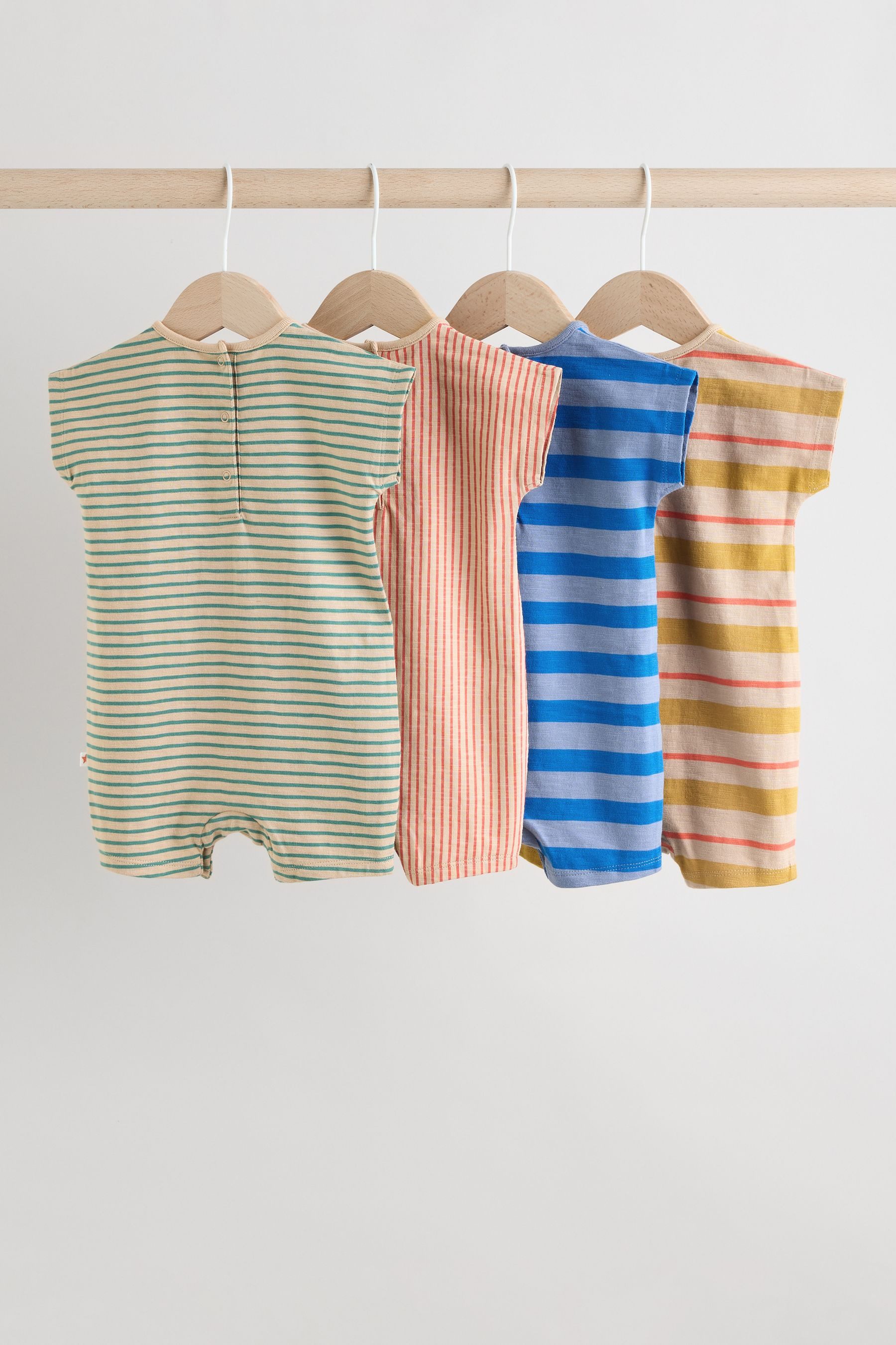 Next Strampler Strampler aus 100 % Baumwolle, 4er-Pack (4-tlg)