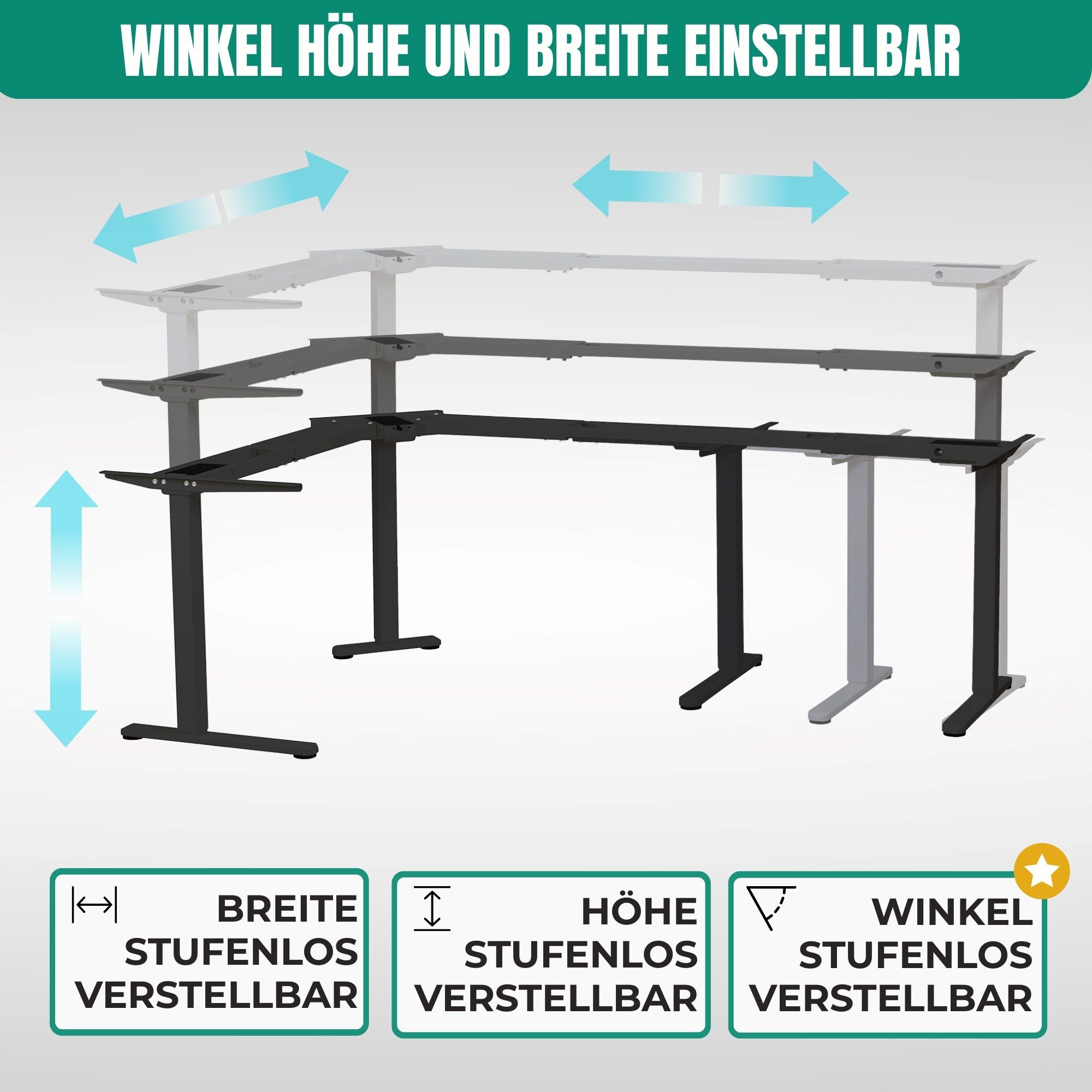 Albatros International Schreibtisch Albatros elektrisch höhenverstellbares günstig online kaufen