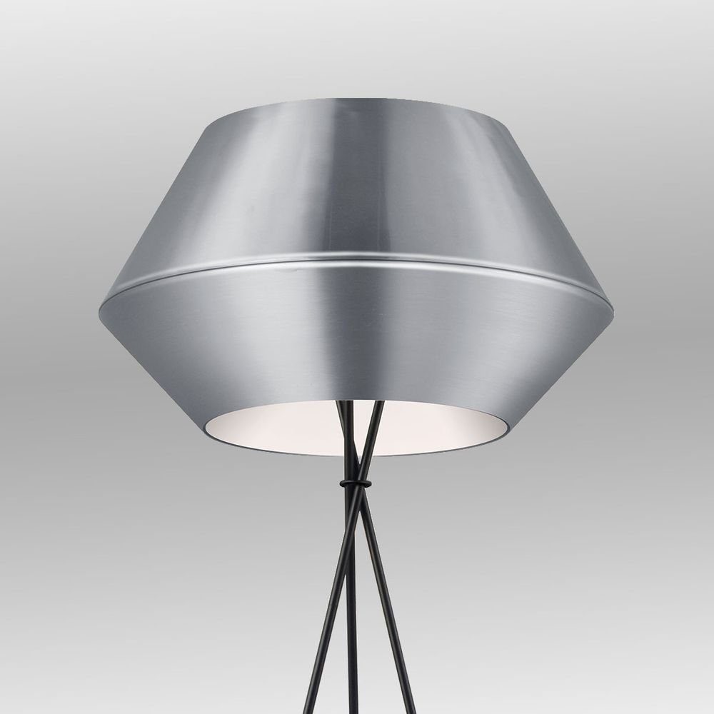 s.luce Stehlampe Individuelle Stehleuchte SkaDa Ø 50cm Aluminium, Warmweiß