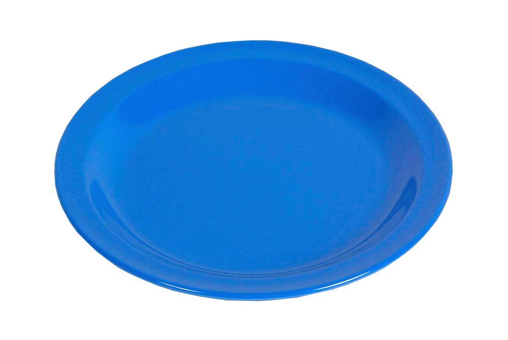 23,5 Melamin blau Speiseteller Ø cm flach- WACA Waca Speiseteller
