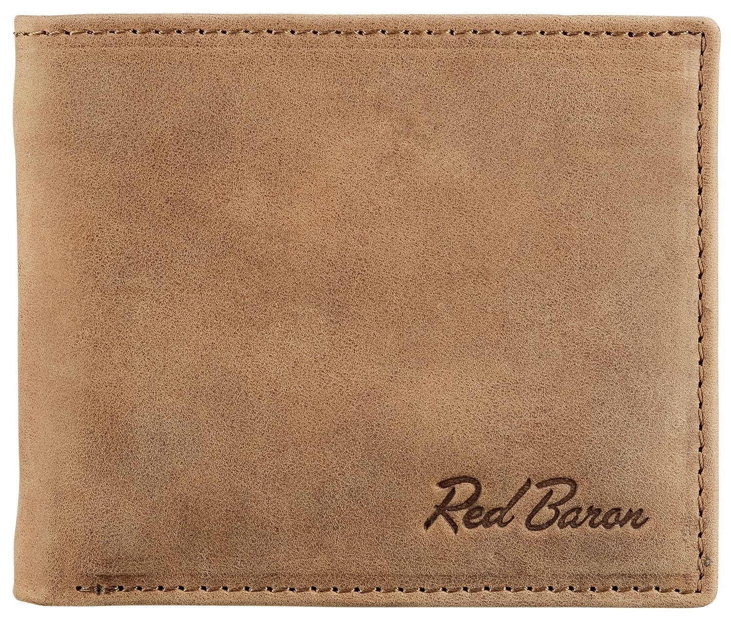 Red Baron Geldbörse RB-WT-008-05, Kreditkartenfächer, Steckfächer, Geldklammer, schlicht