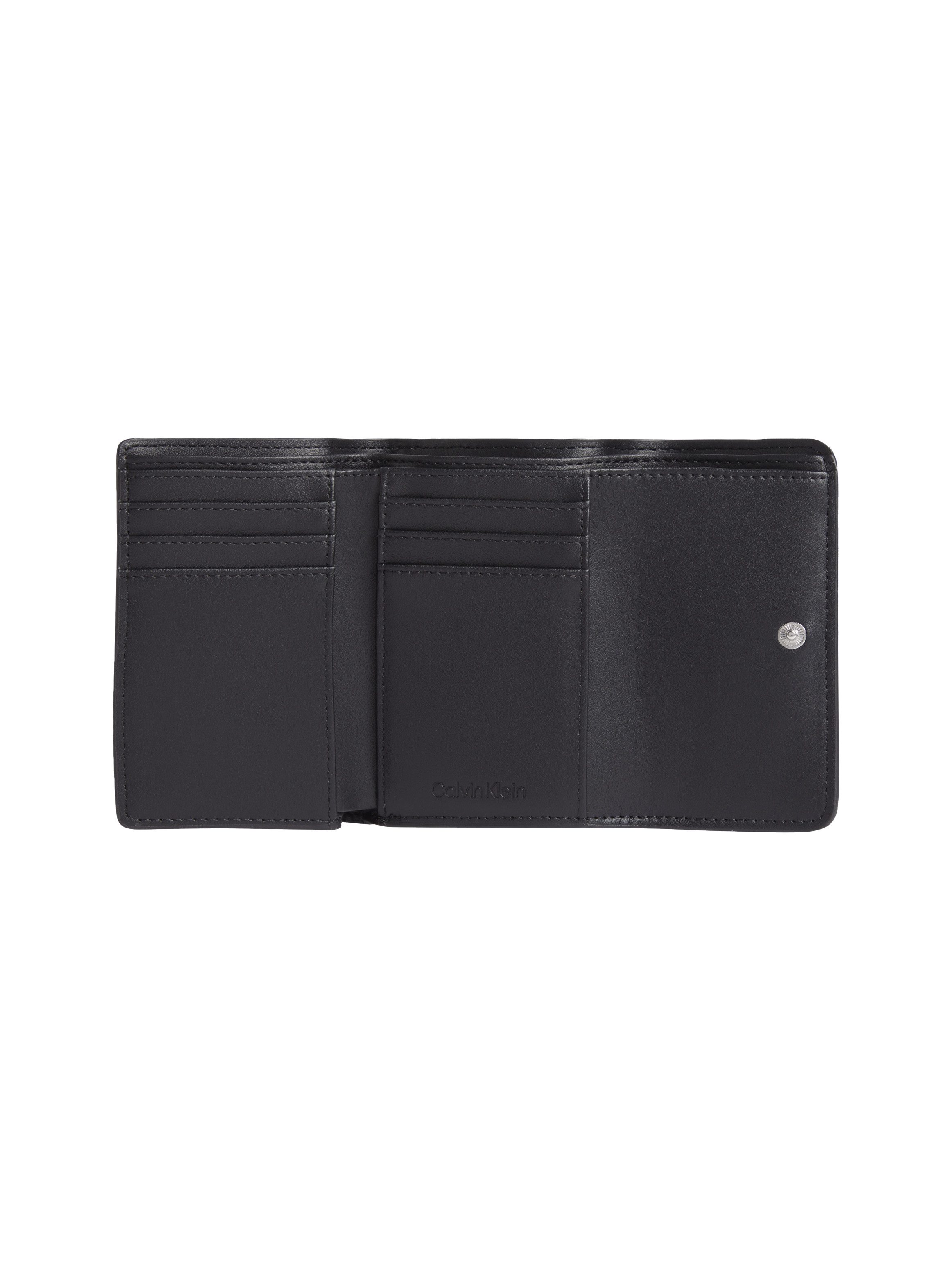 Calvin Klein Geldbörse CK MUST SMALL TRIFOLD W/ZIP, Damen Geldbeutel, Portemonnaie mit Logo-Schriftzug