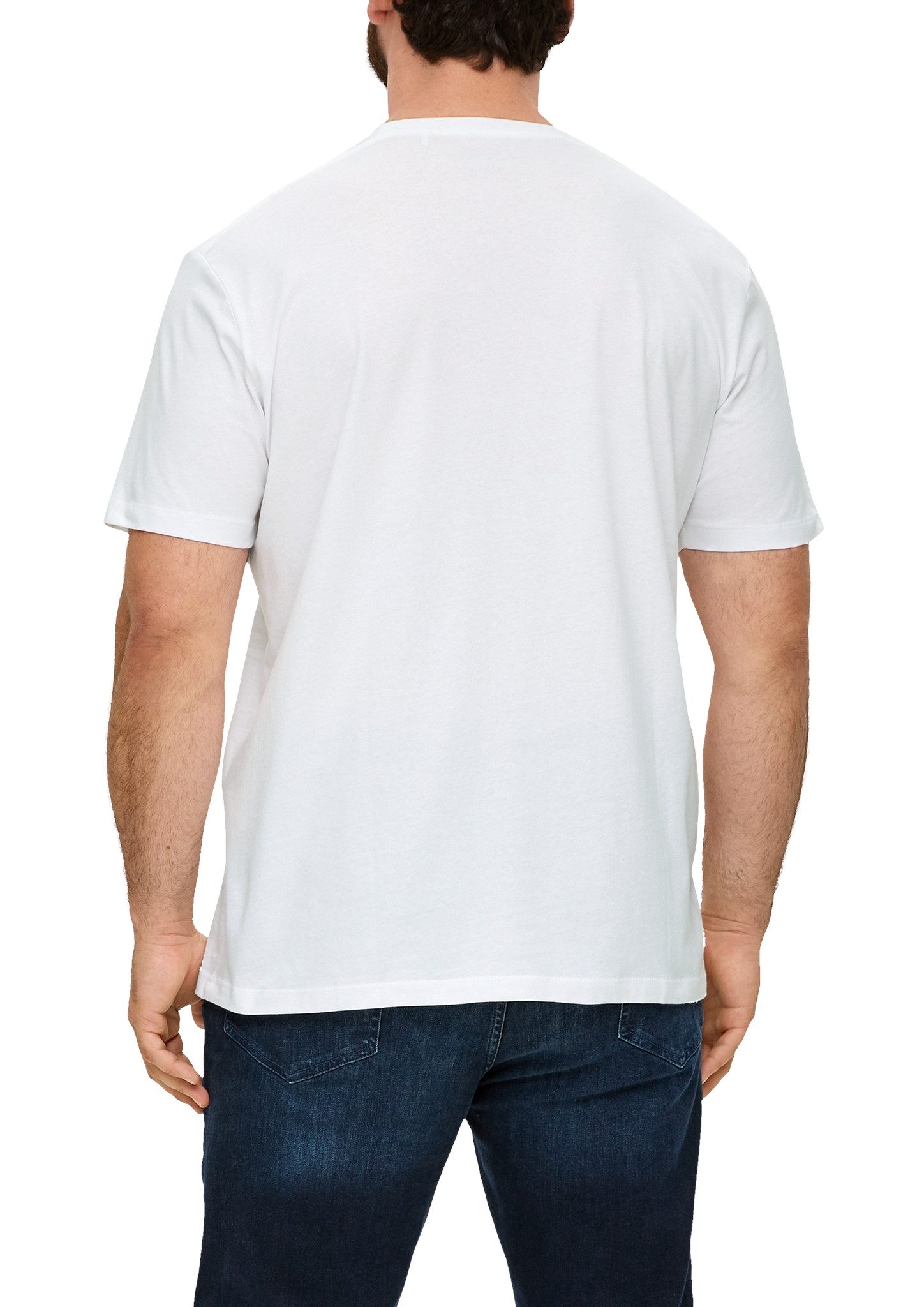 s.Oliver Men Big Sizes Kurzarmshirt mit Logo-Print/Große Größen günstig online kaufen