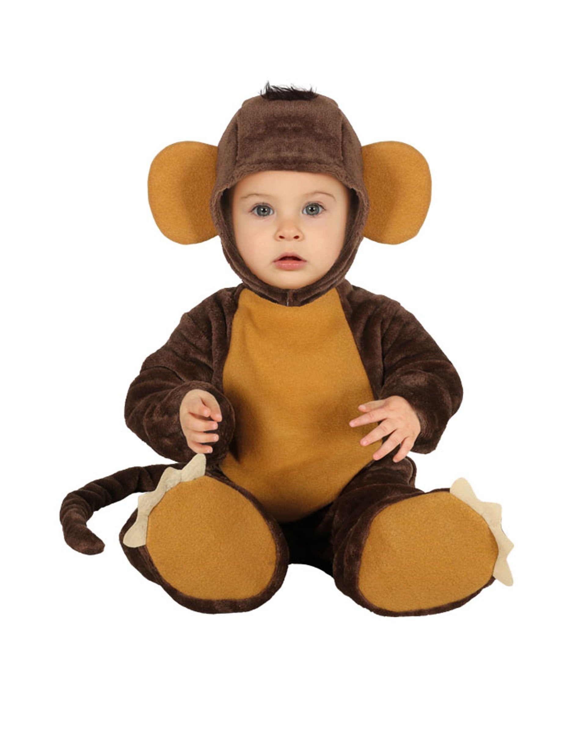 Fiestas Guirca Kostüm Schimpansen-Kostüm für Babys Tierkostüm braun