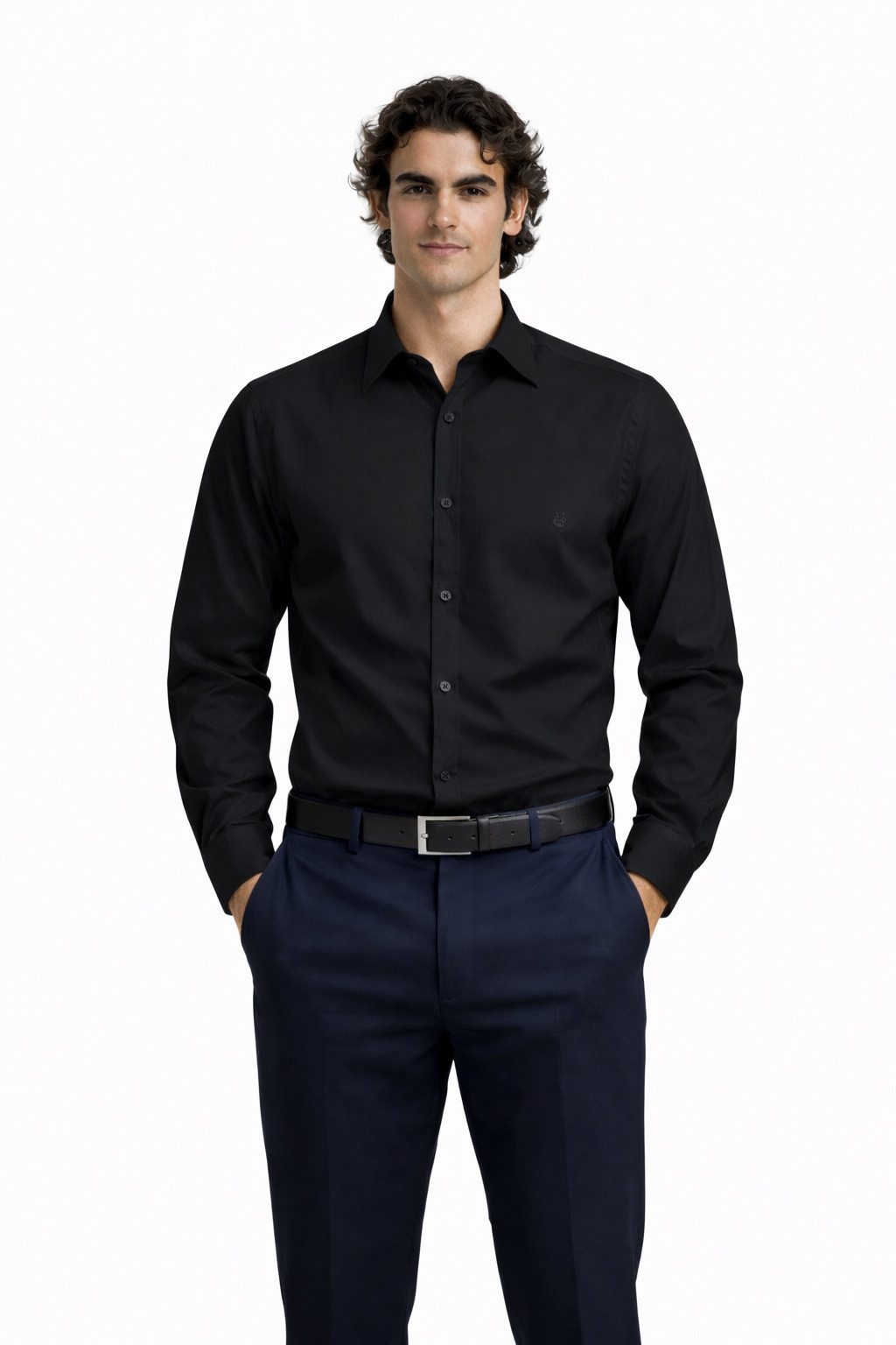 Megaman Businesshemd Herren Langarmhemd elegant und sportlich Premium