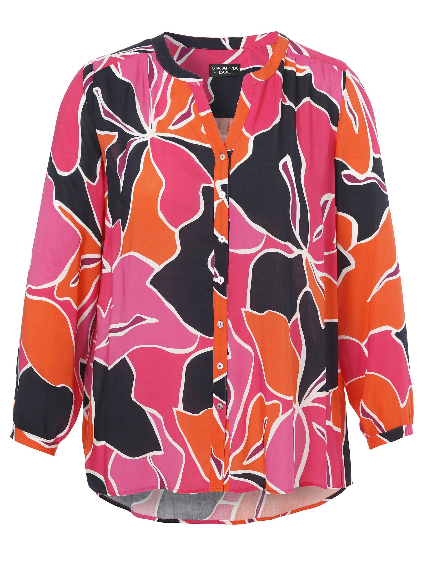 VIA APPIA DUE Klassische Bluse mit floralem Allover-Print