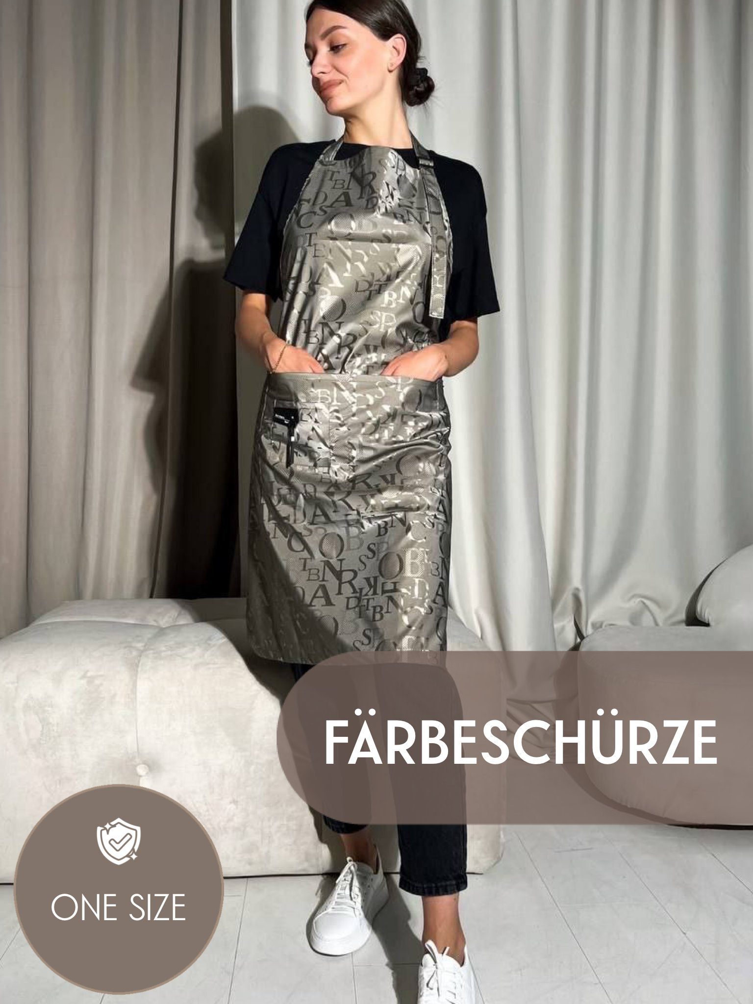 STM Company Kittelschürze Schürze "Letters" mit günstig online kaufen