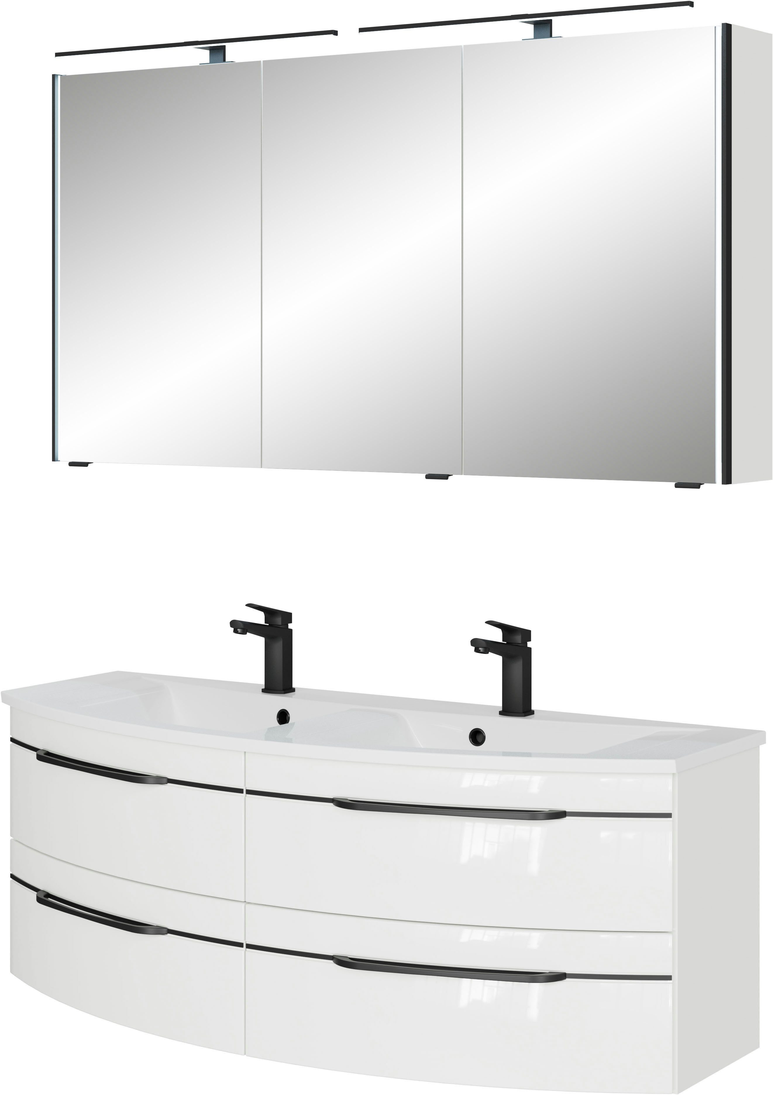 Saphir Badmöbel-Set Badezimmer-Set 133,2 cm breit, günstig online kaufen