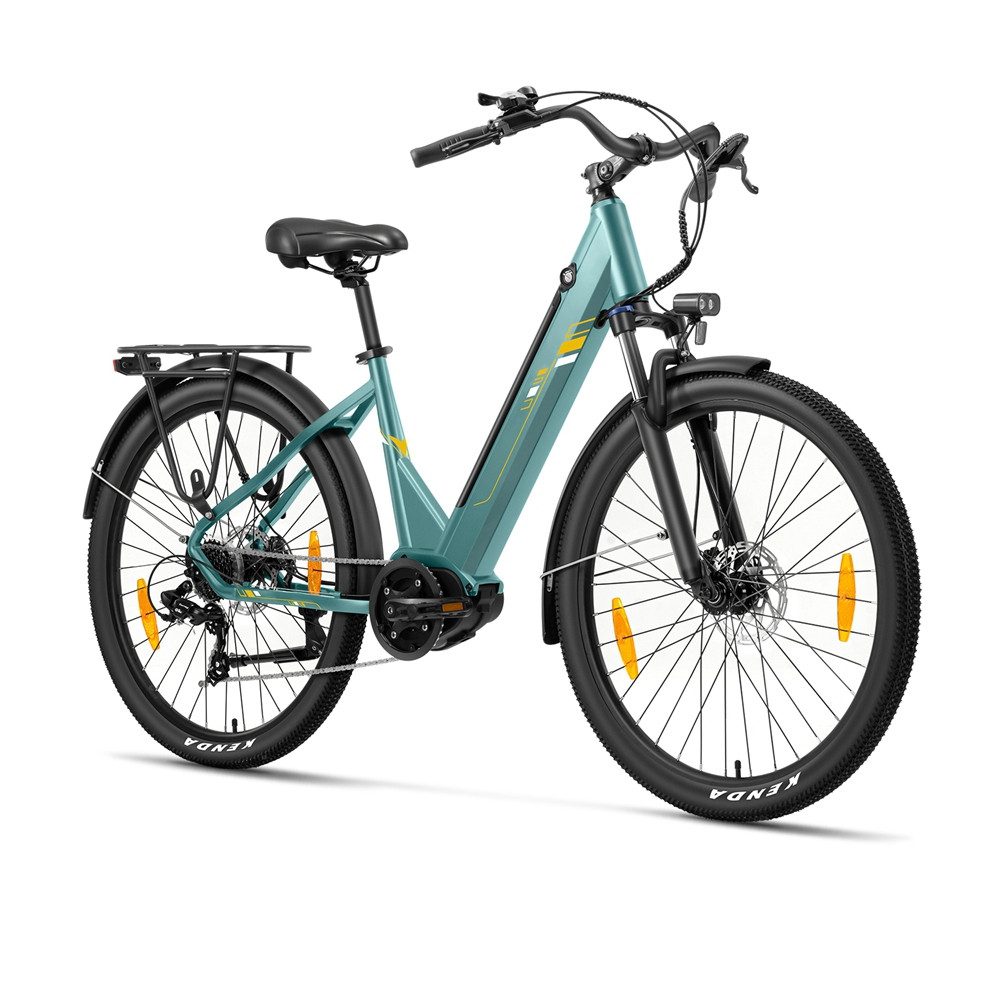 Touroll E-Bike Trekkingrad Urbano 3, 7 Gang, Kettenschaltung, Mittelmotor, 468 Wh, 25km/h, 250W/36V, 468Wh, 120km, Shimano 7‑Gang